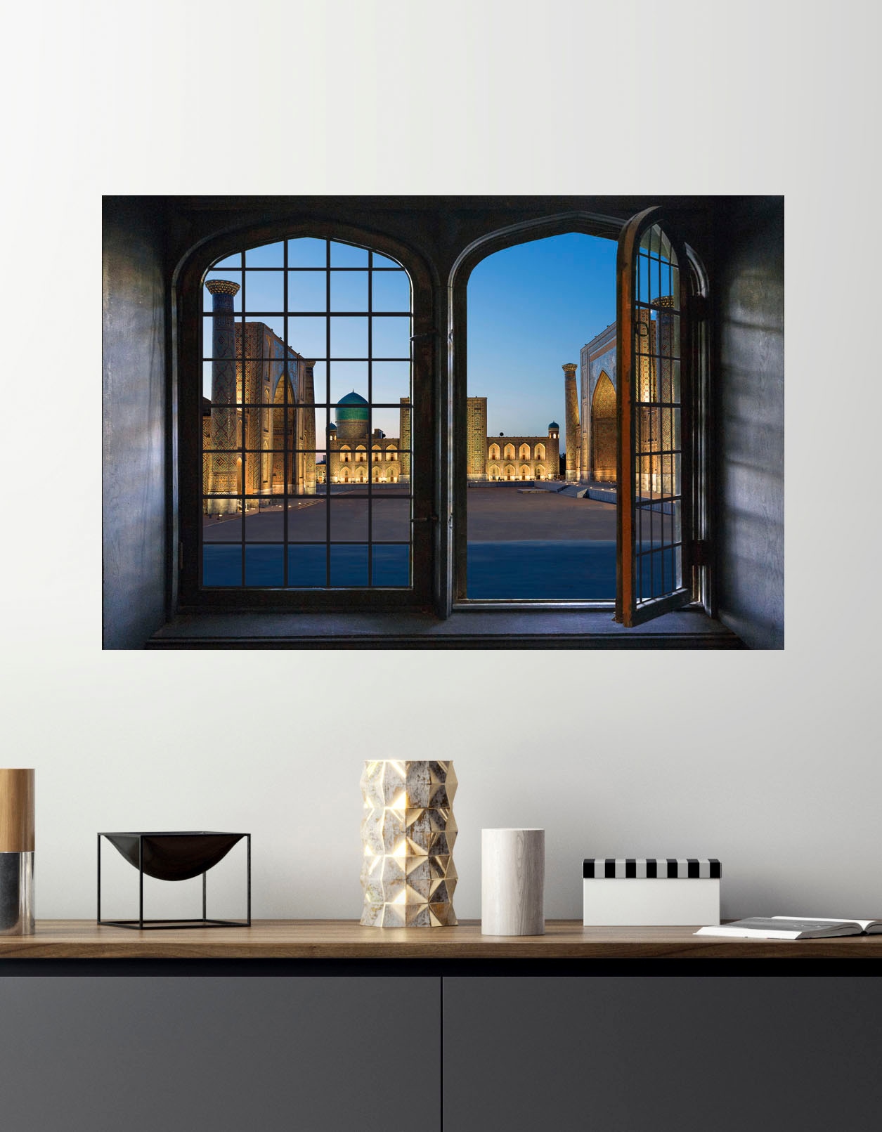 queence Wandsticker »Touch of India«, Wandsticker, Wandbild, selbstklebend, 3D, Fenster