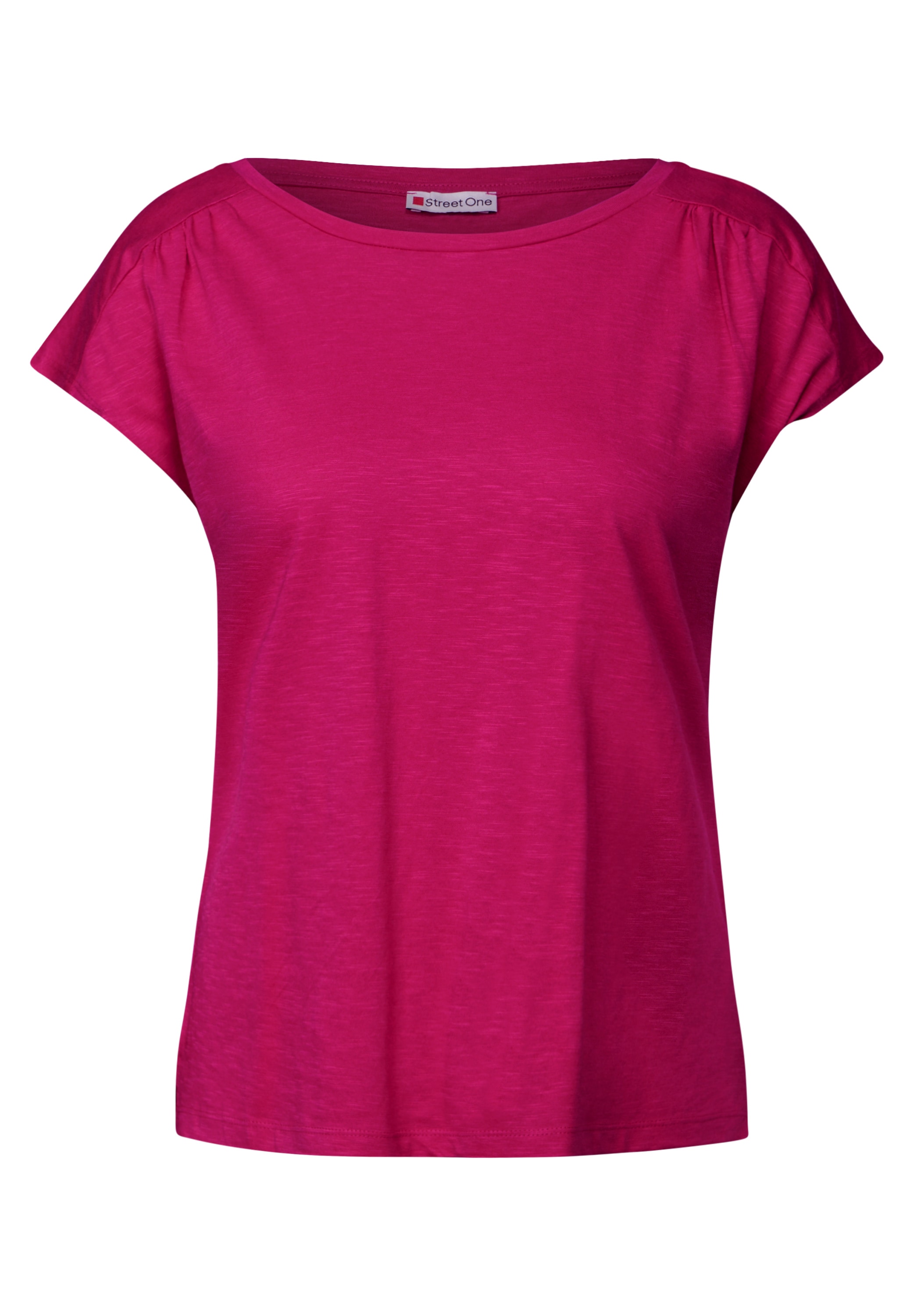 STREET ONE Shirttop, mit Raffung an der Schulter