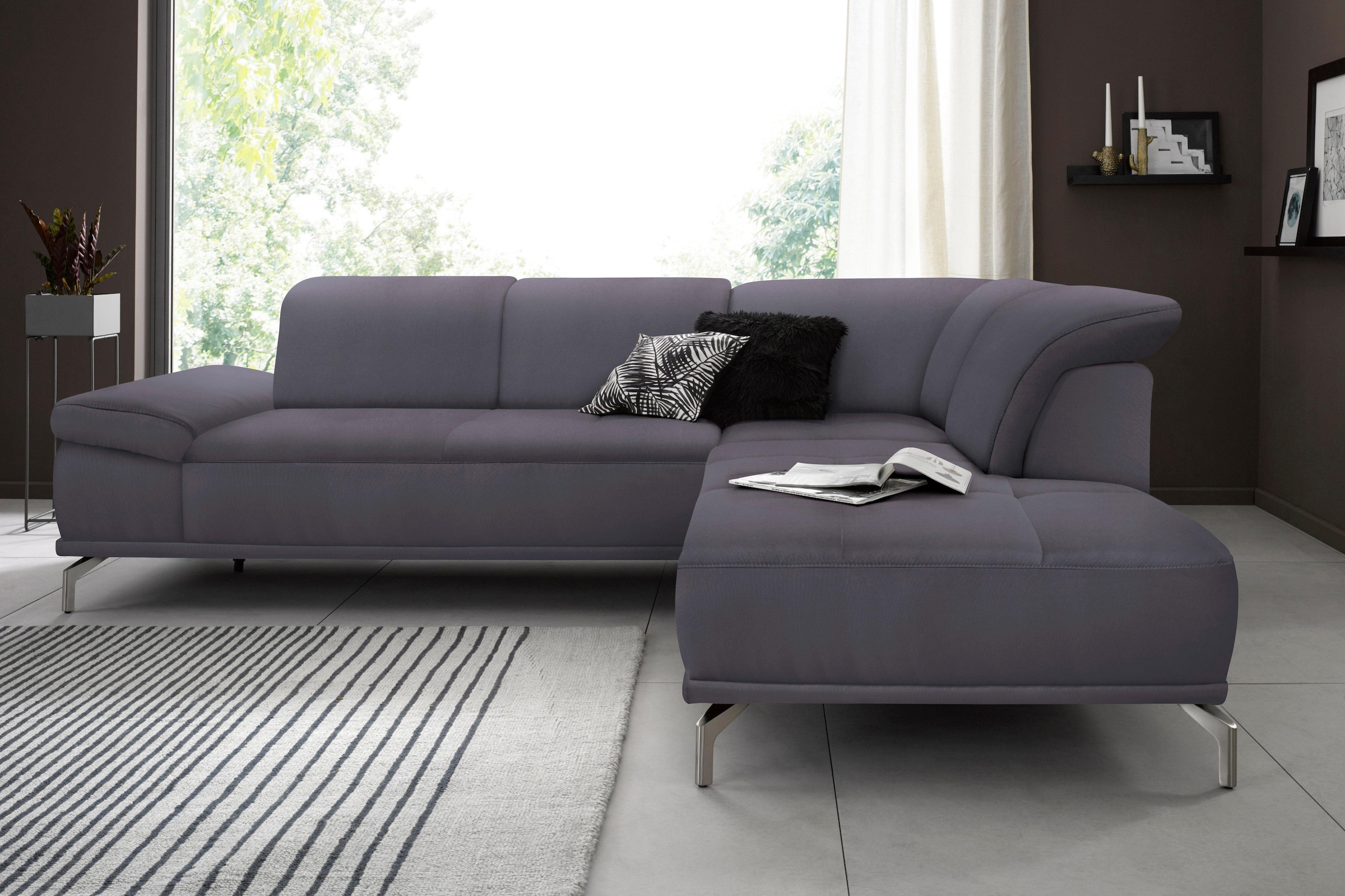 Places of Style Ecksofa »Caluna«, Inkl.Sitztiefenverstellung, wahlweise mit günstig online kaufen