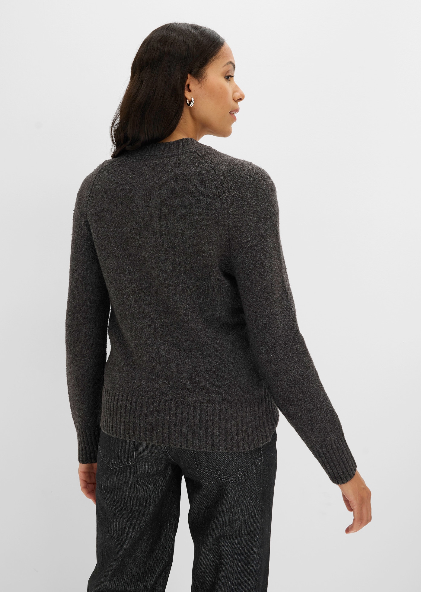 bonprix Strickpullover mit Knöpfen, lässig geschnitten, im Casual-Stil