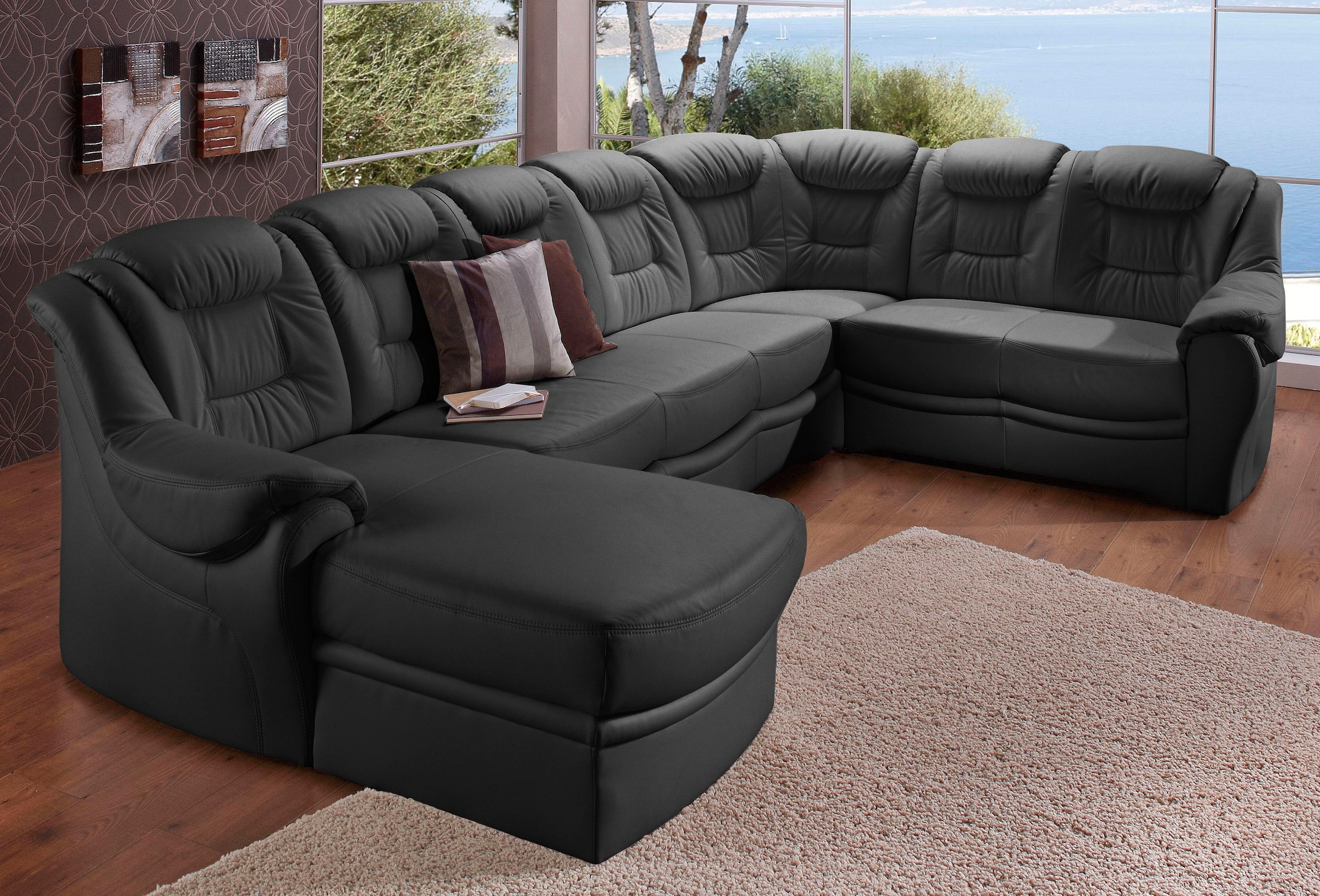 sit&more Wohnlandschaft »Bellevue U-Form«, wahlweise mit Bettfunktion