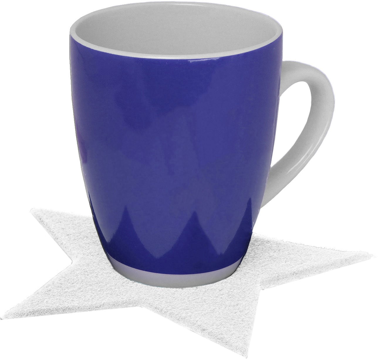 Primaflor-Ideen in Textil Platzset »Stern, Weihnachtsdeko«, (Set, 6 St.), ideal als Untersetzer oder Tischdeko, Größe 16,5 cm