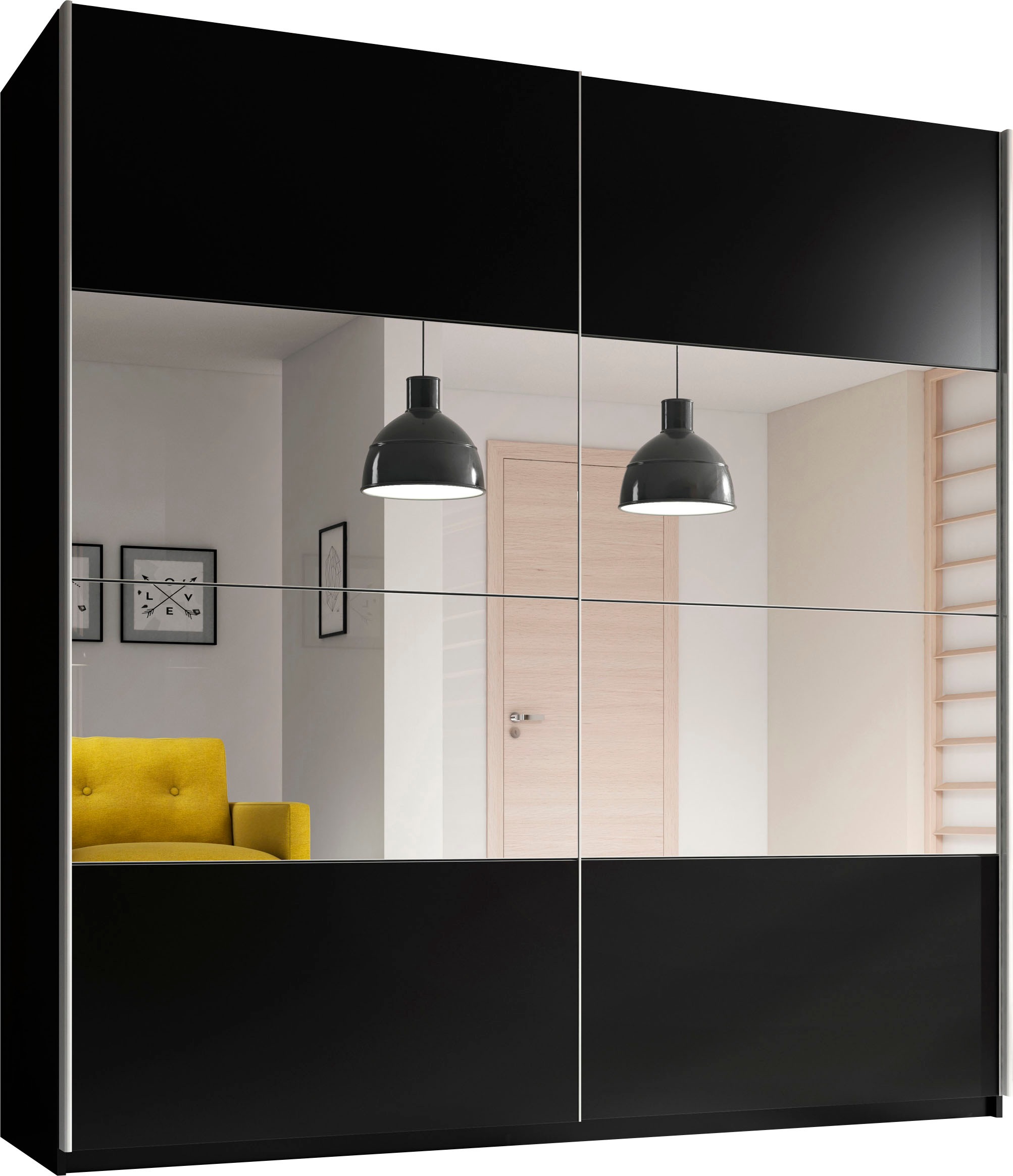 Home affaire Schwebetürenschrank »Beta Schiebetürenschrank Kleiderschrank W günstig online kaufen