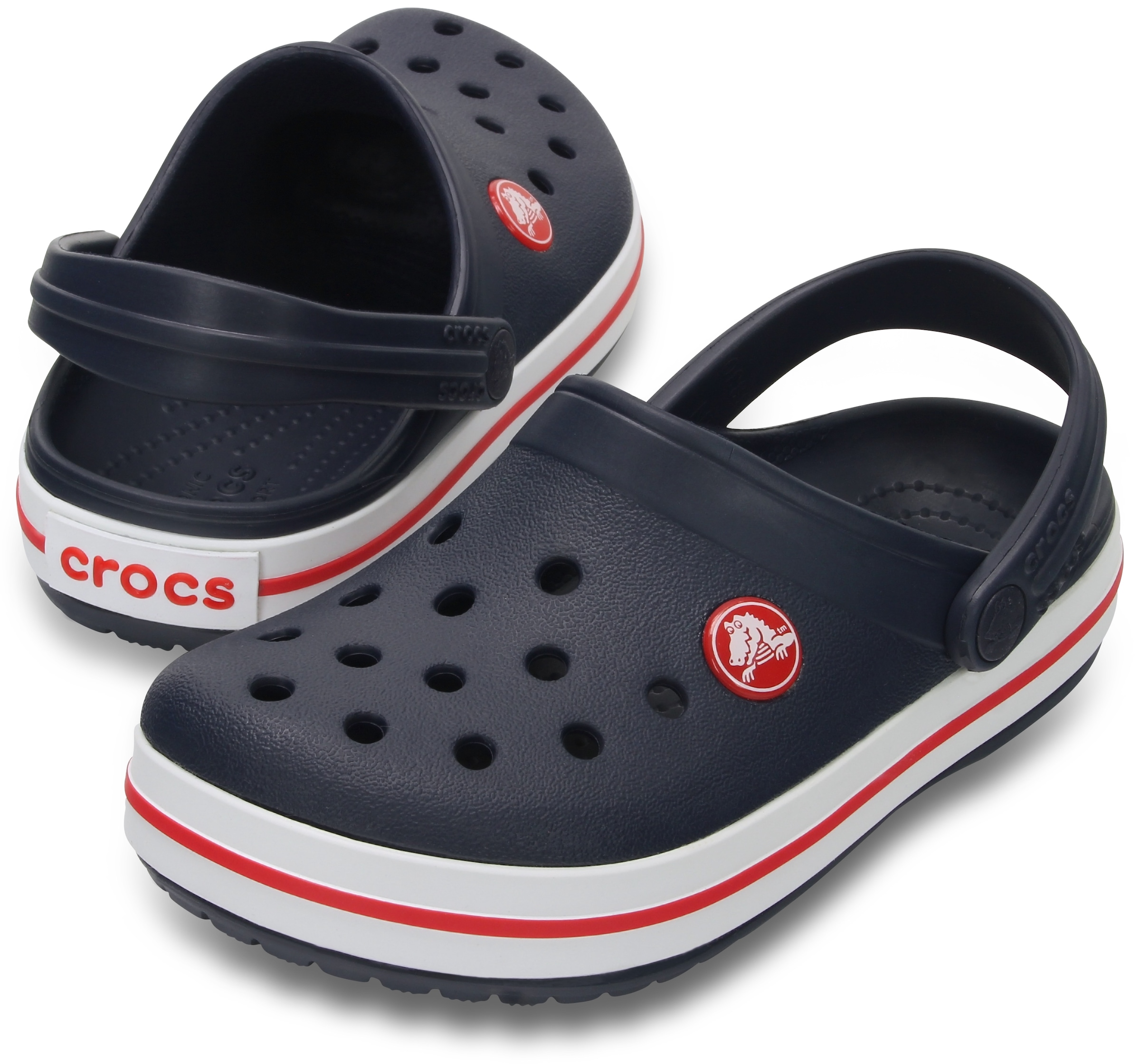Crocs Clog »Crocband Clog K«  Sommerschuh, Schlappen, Hausschuh, Badeschuh mit Kontrast-Akzenten