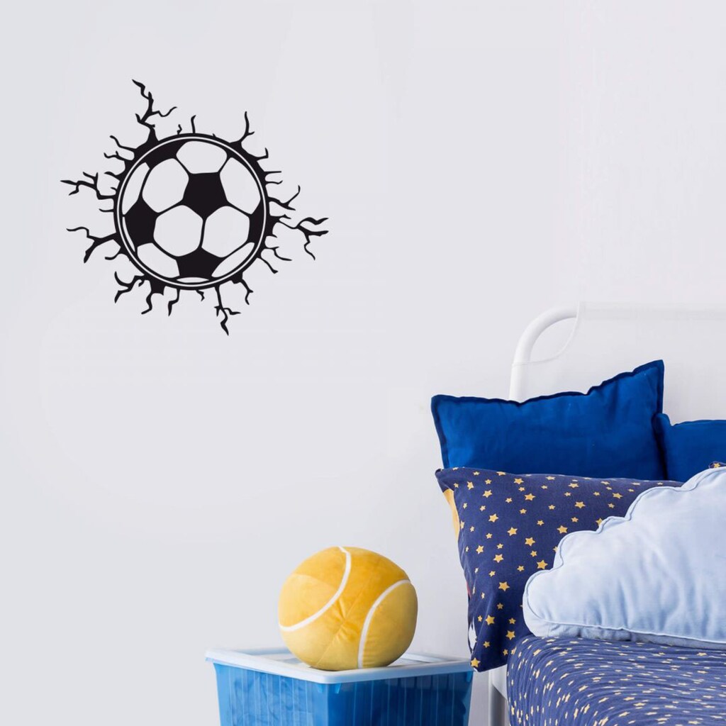 Wall-Art Wandtattoo »Wandaufkleber Fußball Risse«, (1 St.)