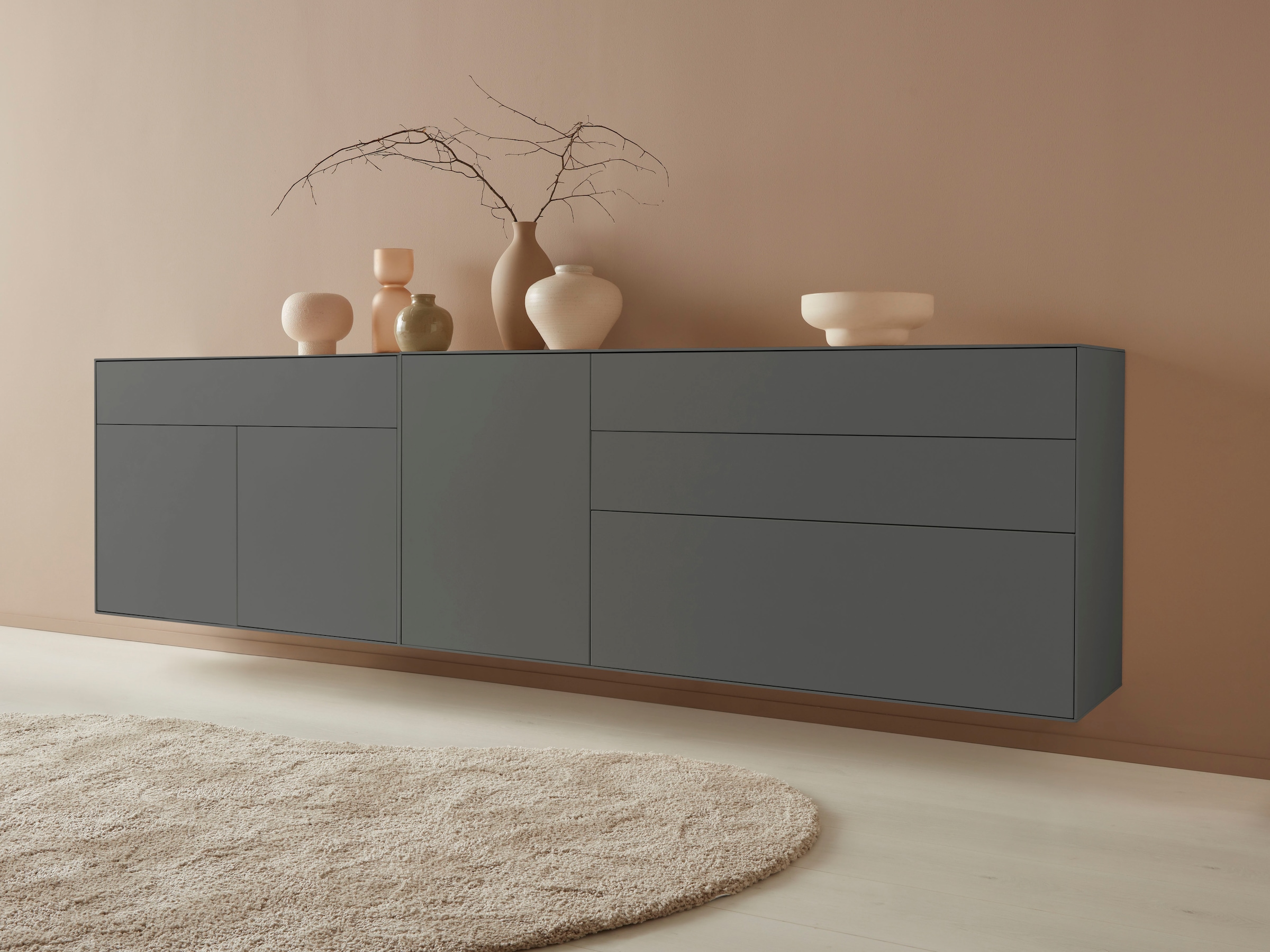 LeGer Home by Lena Gercke Sideboard »Essentials«, Breite: 112cm, MDF lackiert, Push-to-open-Funktion