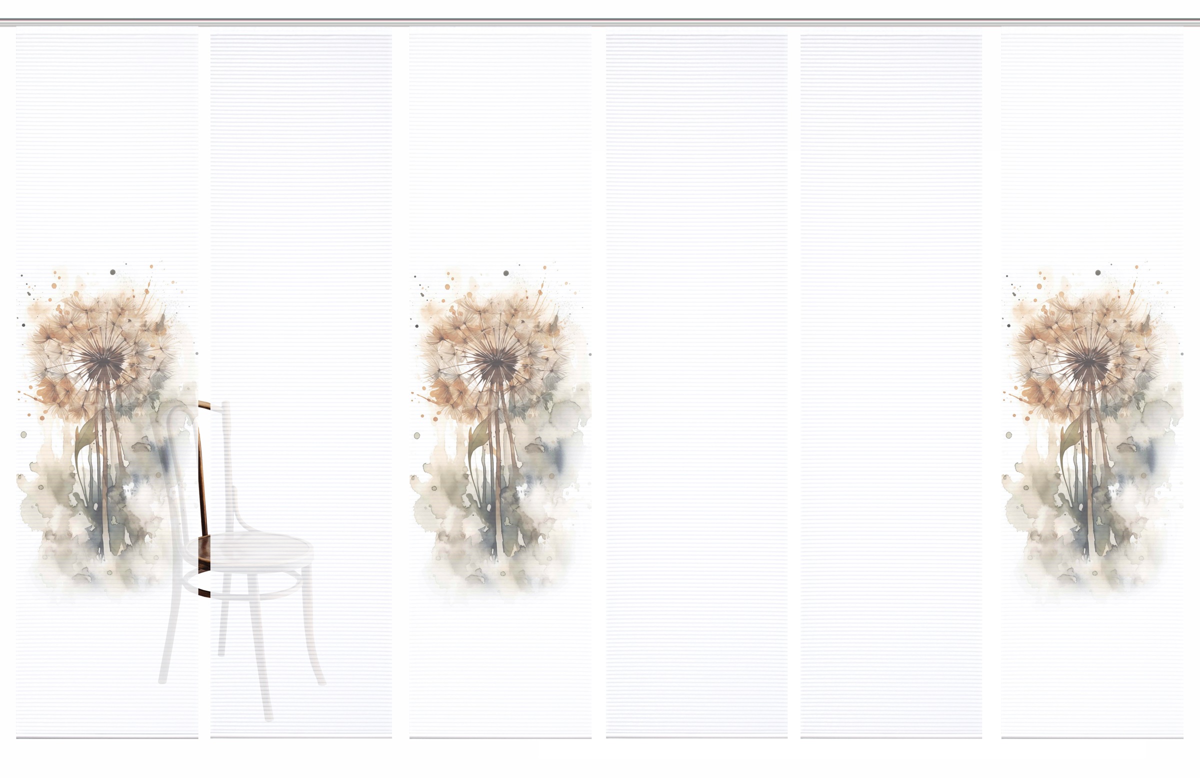 HOME in green Schiebegardine »AMARANDE« Paneelwagen 6 Stk. tlg. Bambusoptik günstig online kaufen