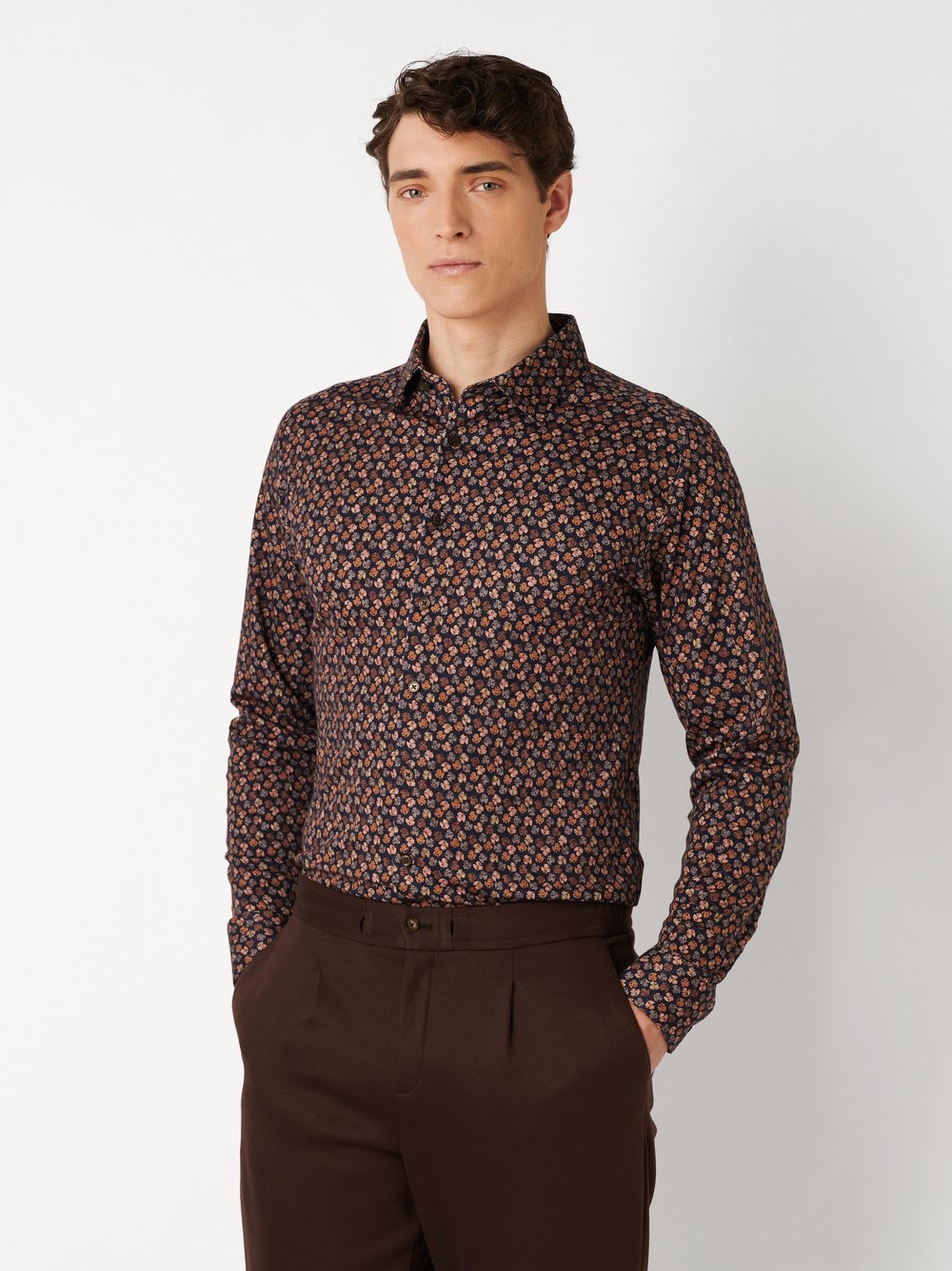 DESOTO Langarmhemd »Jersey Casual Kent«