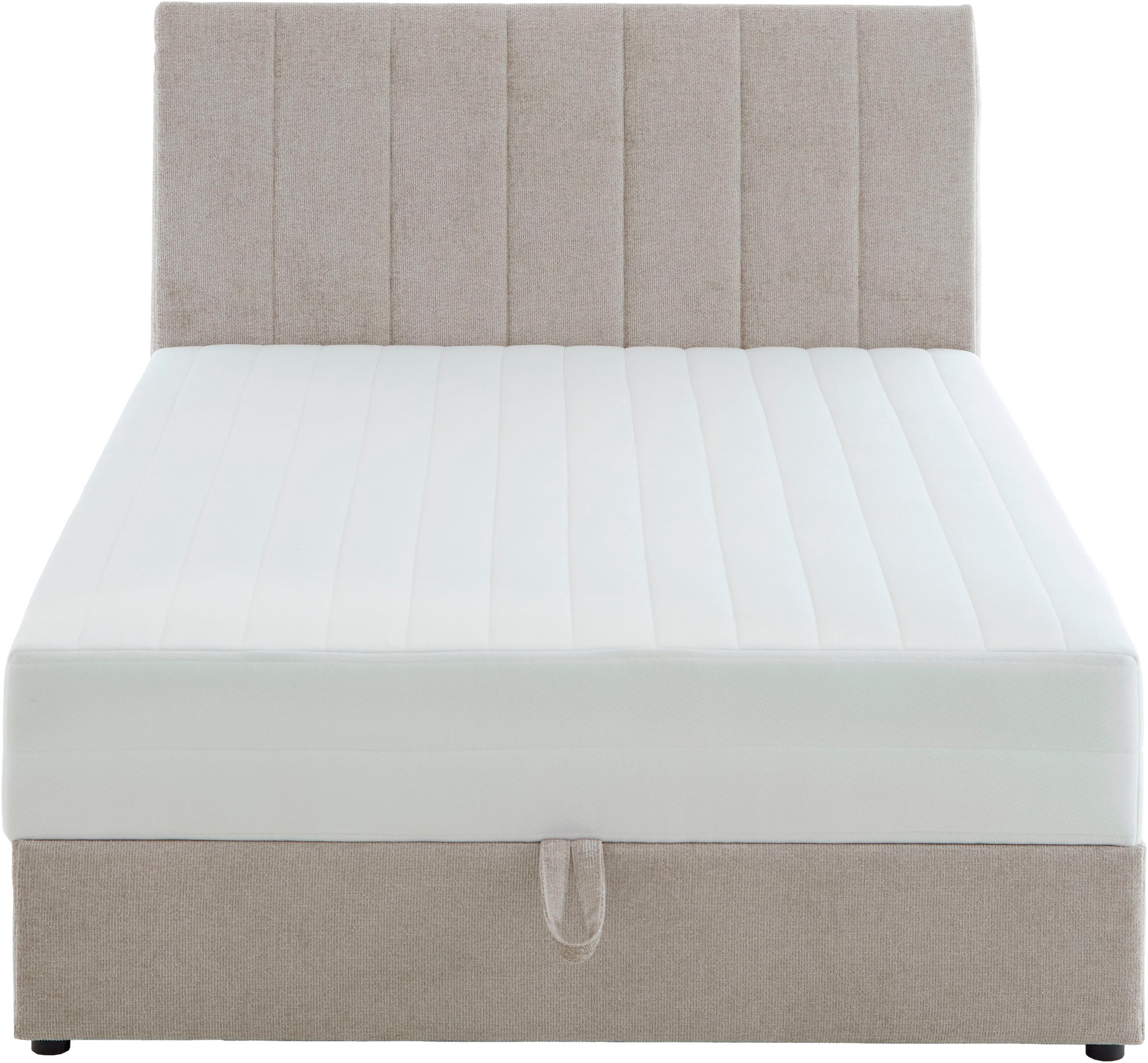 ATLANTIC home collection Boxbett »ALISIA« mit Taschenfederkern, Bettkasten und Kissenrolle im Originalbezug