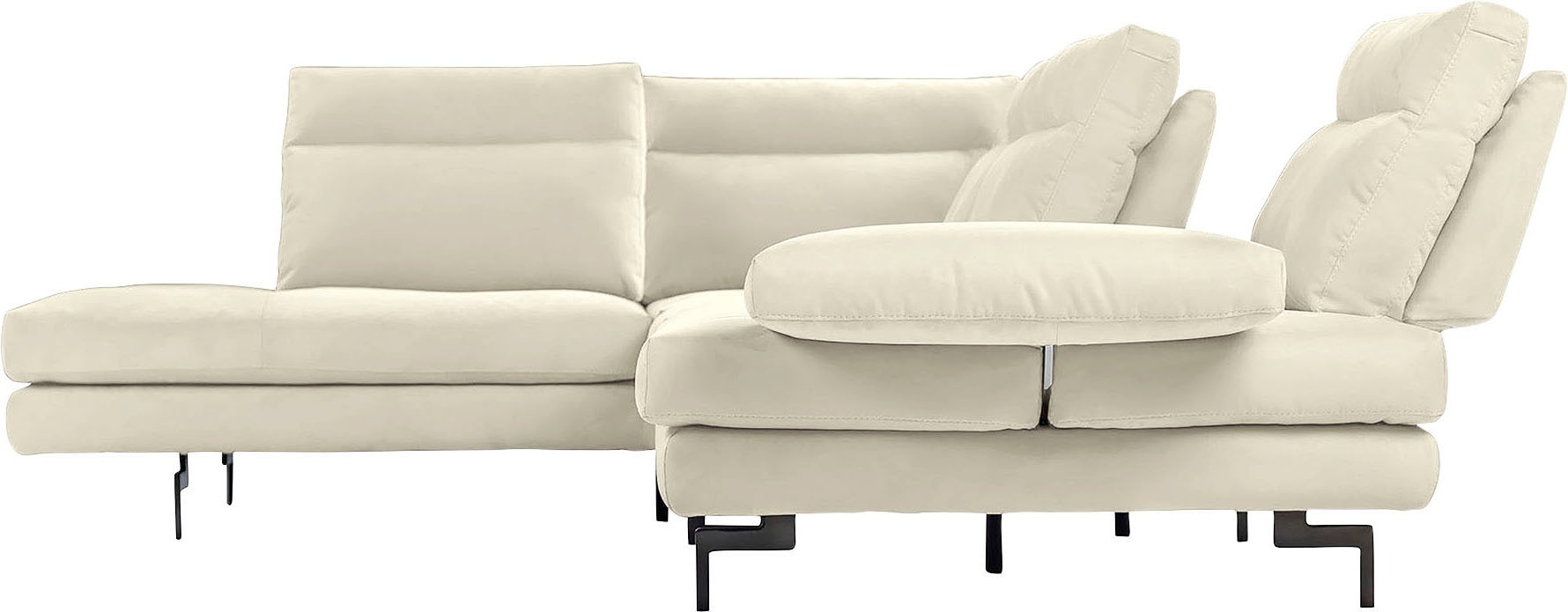 CALIA ITALIA Ecksofa »Toby Wing, L-Form, Designsofa mit sensationellem Sitz günstig online kaufen