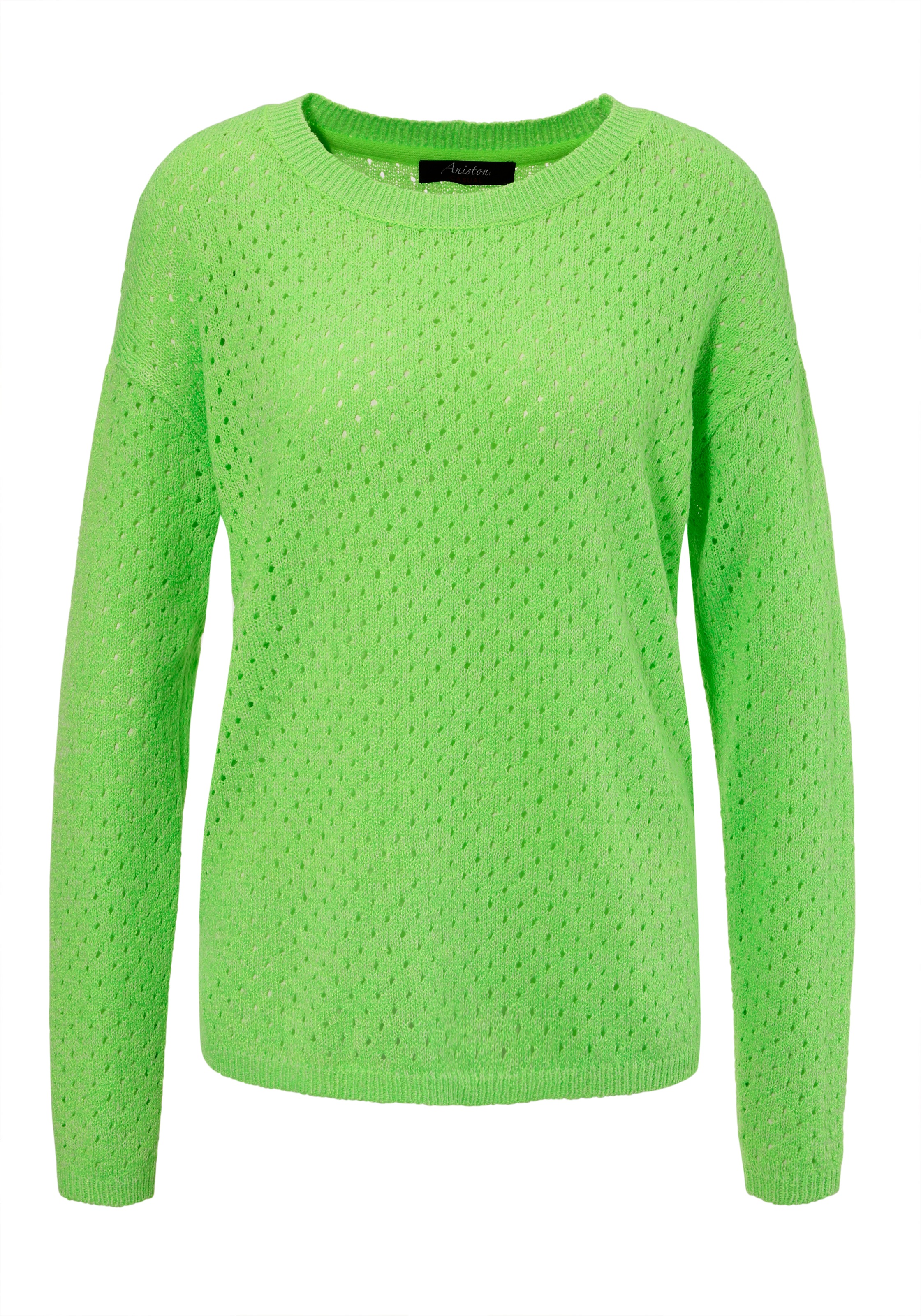 Aniston CASUAL Strickpullover, aus effektvollem Melange-Garn