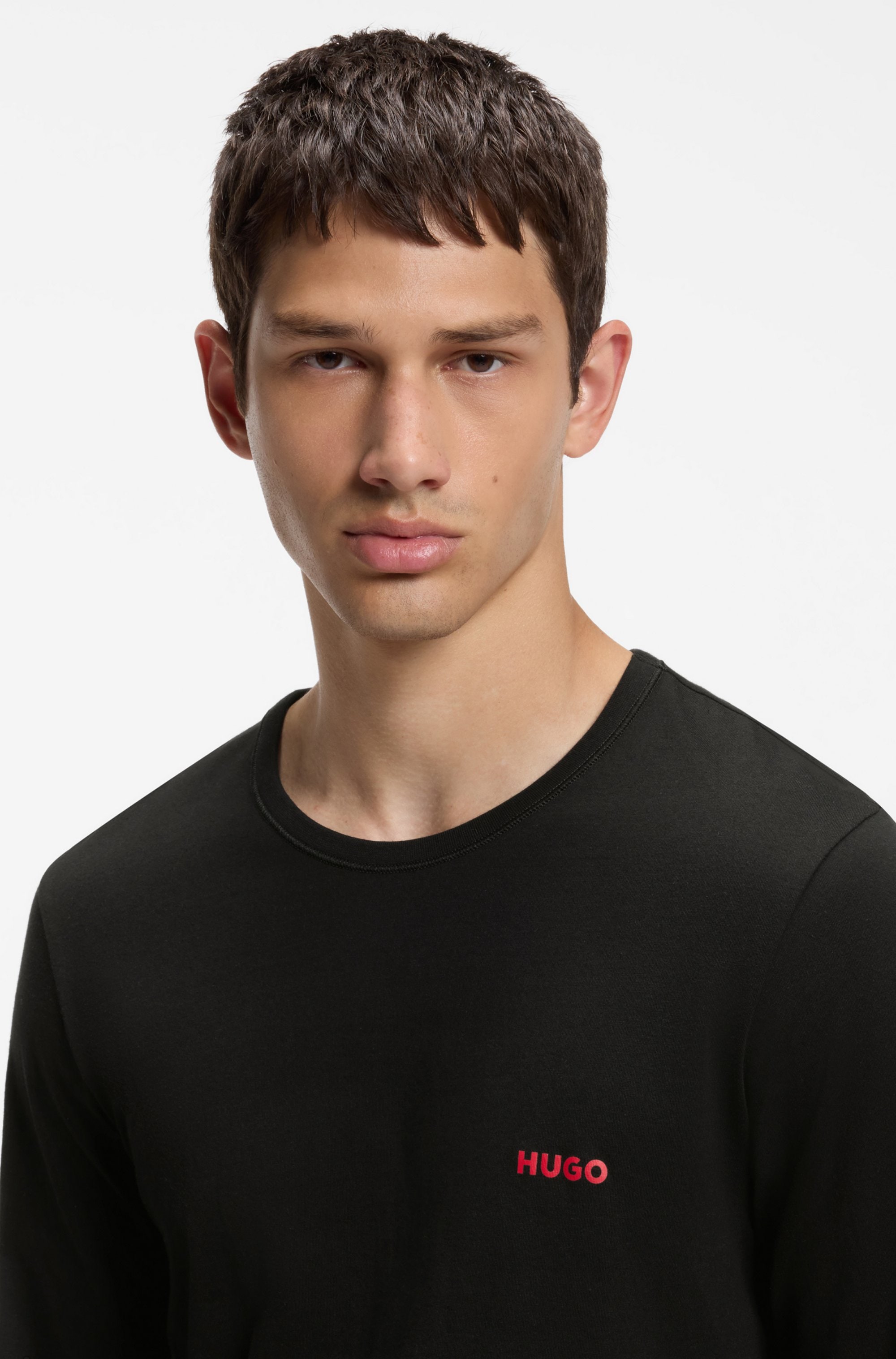 HUGO Underwear Langarmshirt »LS-SHIRT RN TRIPLET« Set, 