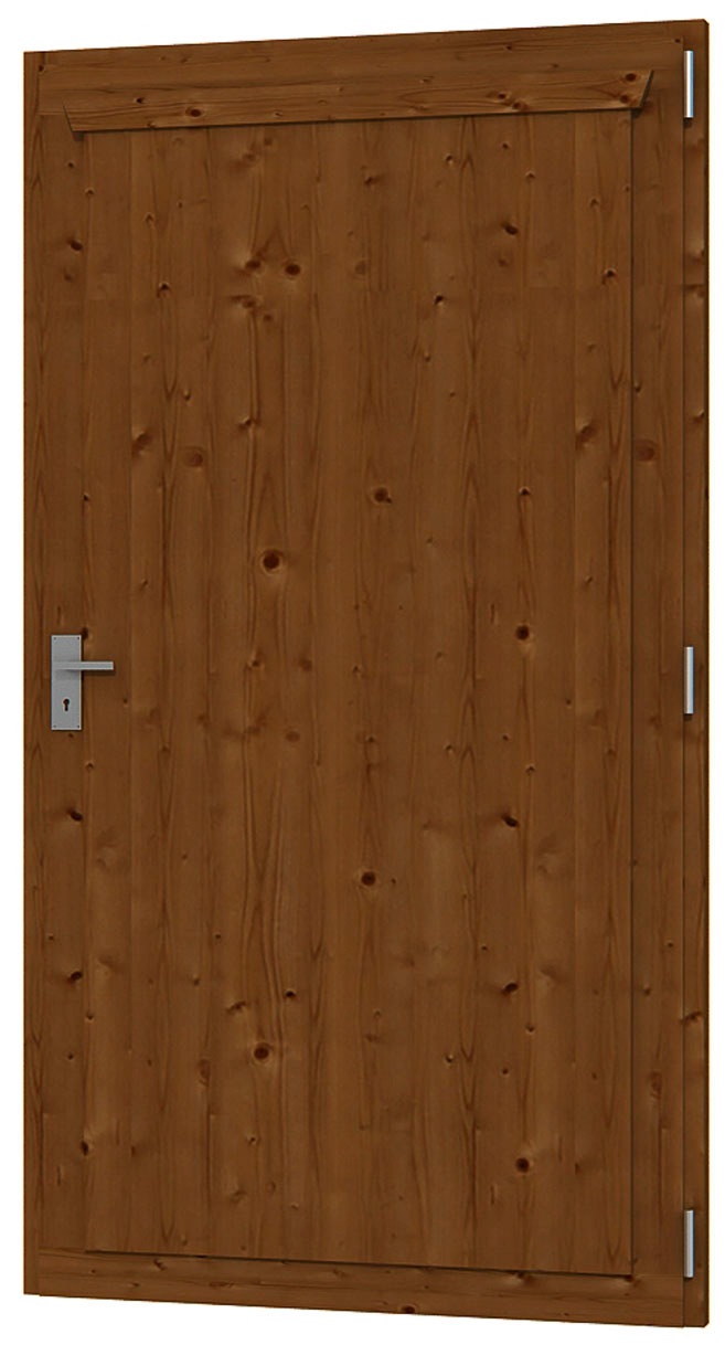 SKANHOLZ Gartenhaustür »Einzeltür« für Carports, 98 x 198 cm Nussbaum