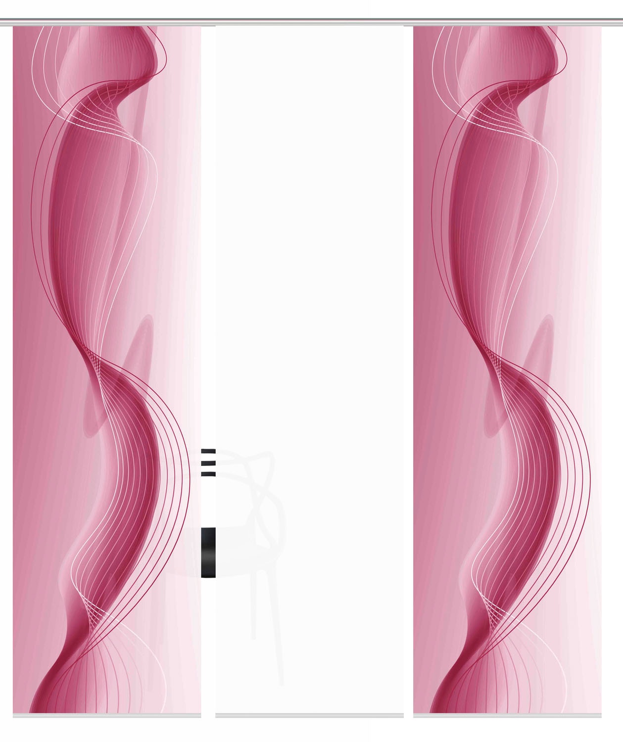 HOME WOHNIDEEN Schiebegardine »FILIZ 3er SET«, (3 St.), Schiebevorhang Digidruck 3er Set FILIZ