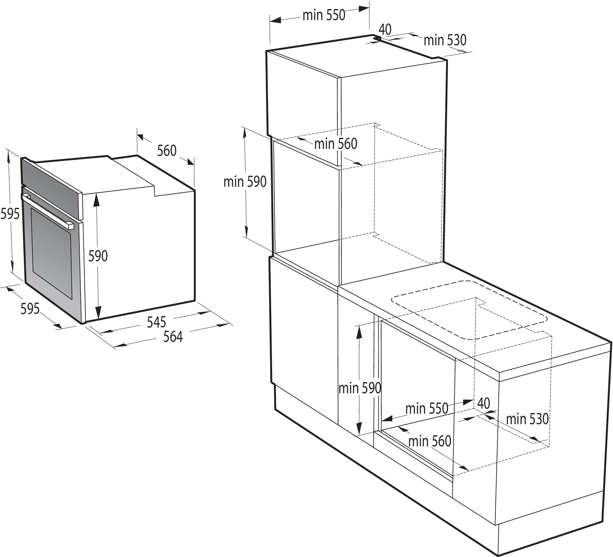 9. Bild von GORENJE Backofen »BPSA6747A08«, BPSA6747A08BG, mit 2-fach-Teleskopauszug, Pyrolyse-Selbstreinigung