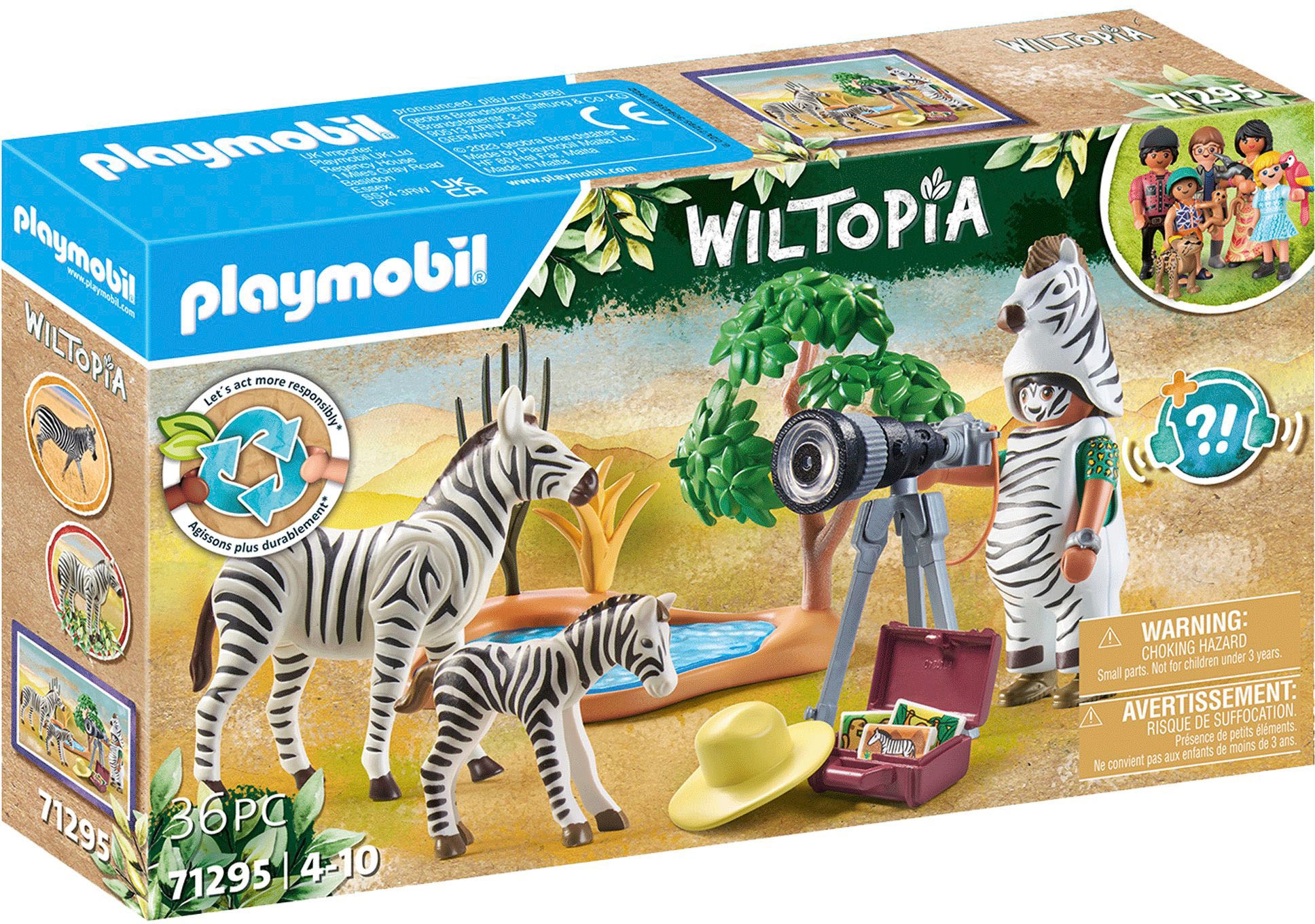 Playmobil® Konstruktions-Spielset »Unterwegs mit der Tierfotografin (71295), Wiltopia«, (36 St.), teilweise aus recyceltem Material; Made in Europe