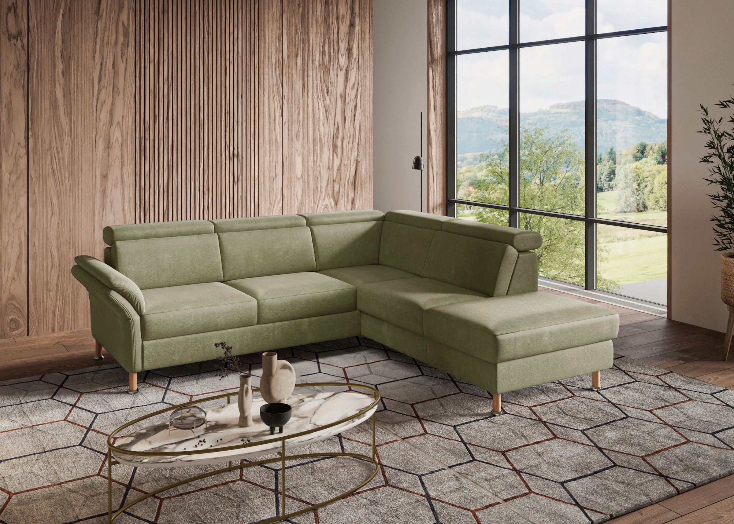 Home affaire Ecksofa »Calypso L-Form«, mit Relaxfunktion motorisch im Sofa 2,5- Sitzer