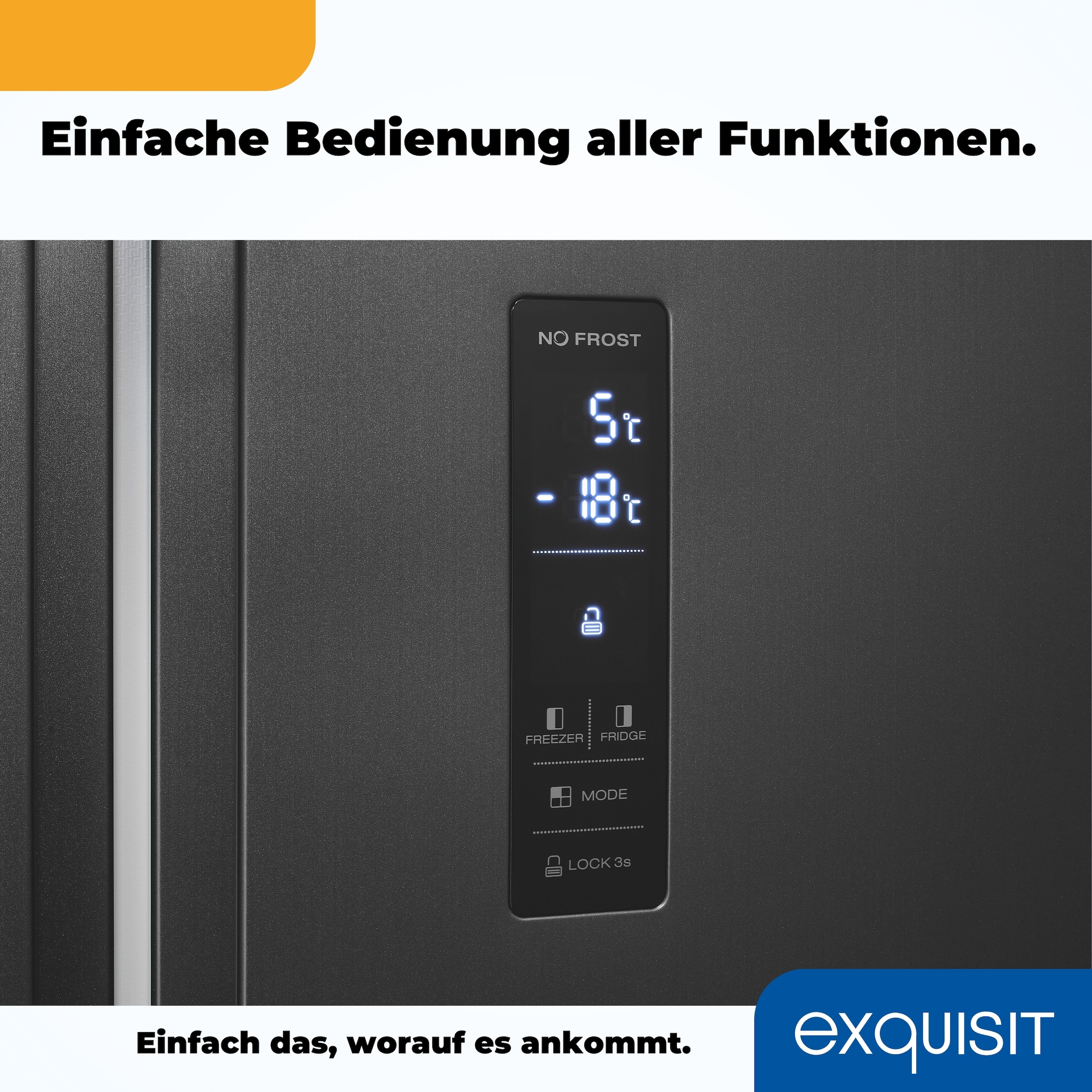 exquisit Side-by-Side »SBS46-040E inoxlook-az«