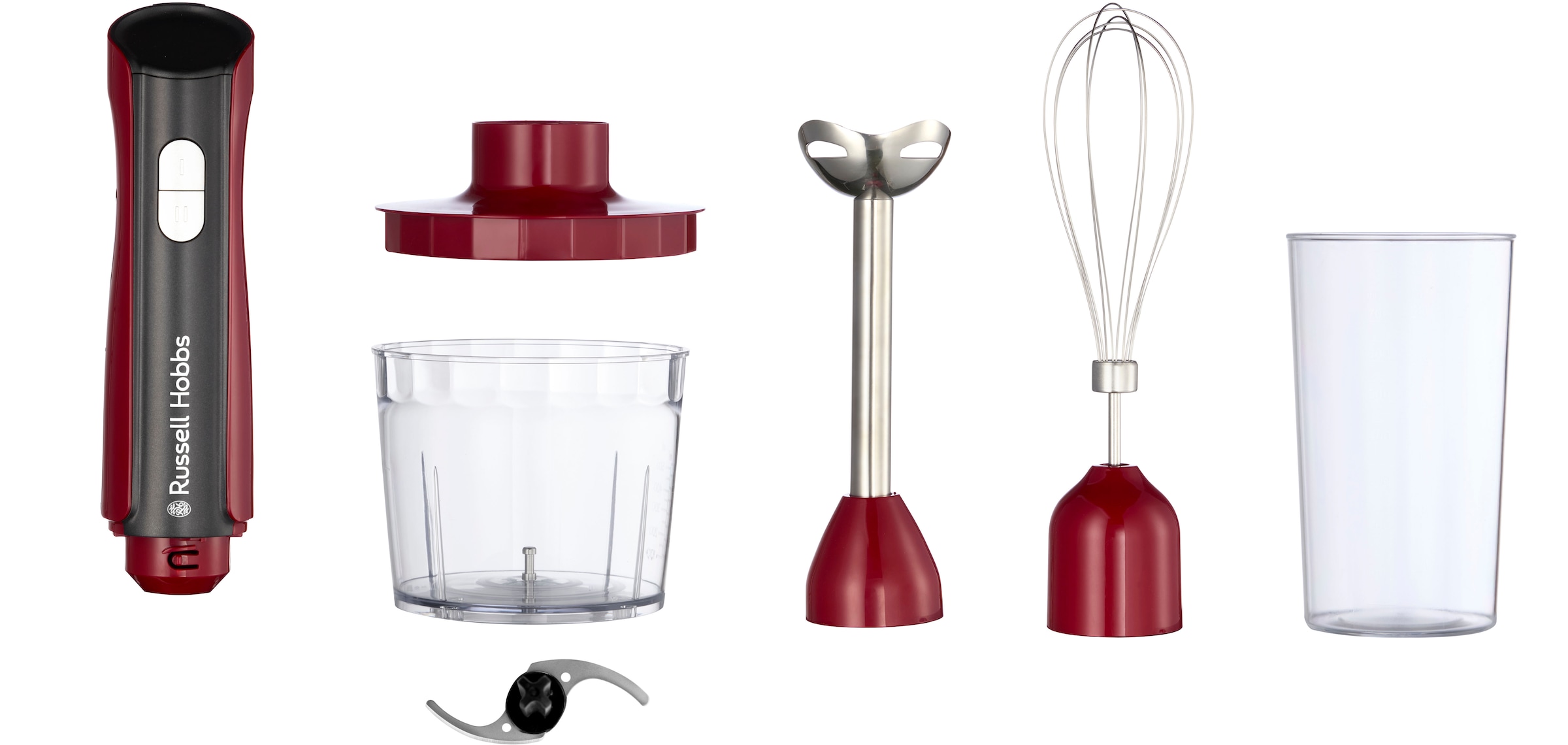 RUSSELL HOBBS Stabmixer »Desire 3in 1 27140-56«, 500 W, rot