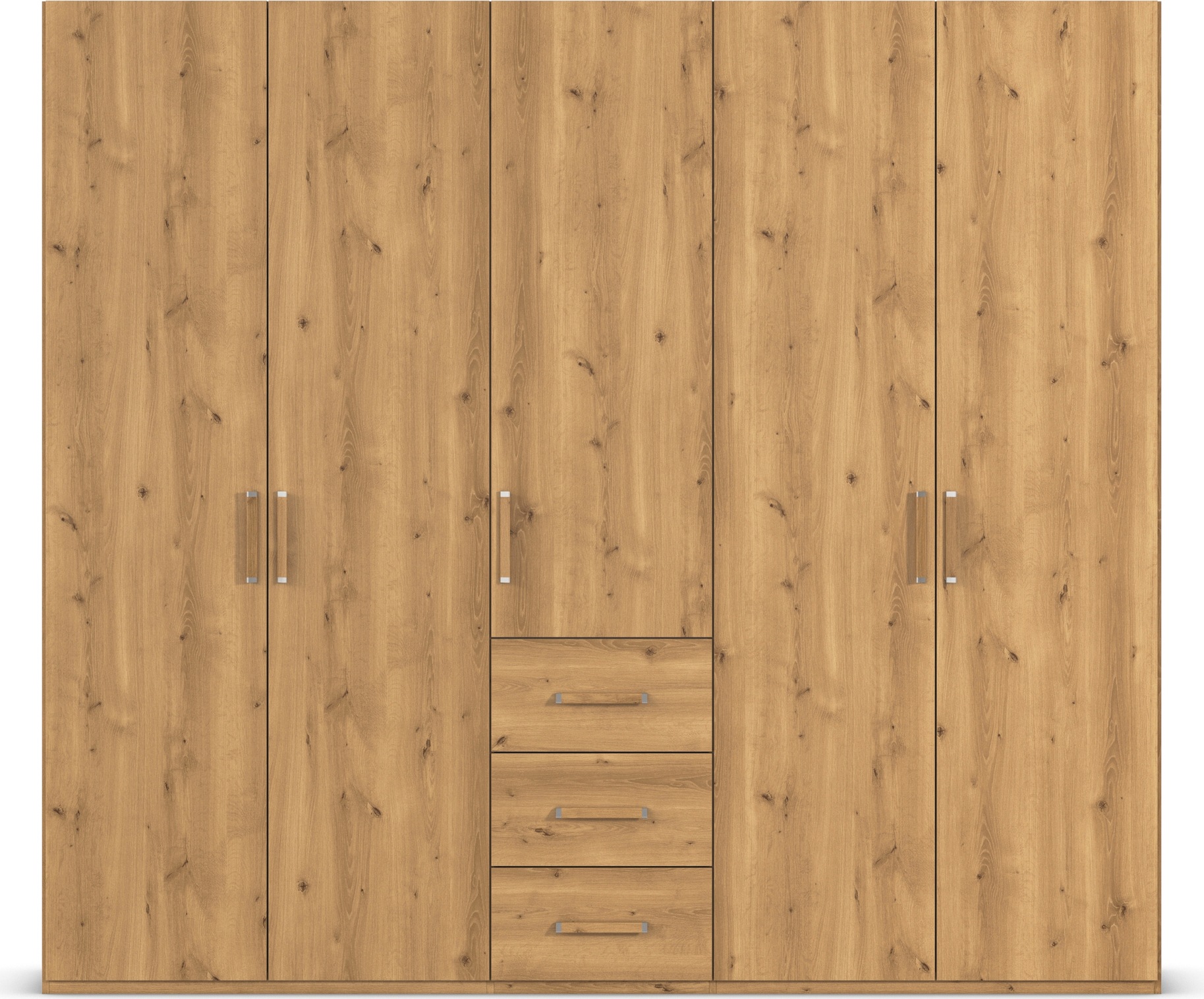 rauch Drehtürenschrank »Kleiderschrank Schrank Garderobe Schlafzimmerschrank EVELYN«, (in 2 Höhen 197 oder 210 cm erhältlich), in elegantem Stil mit Schubladen 3 Breiten und 2 Höhen MADE IN GERMANY