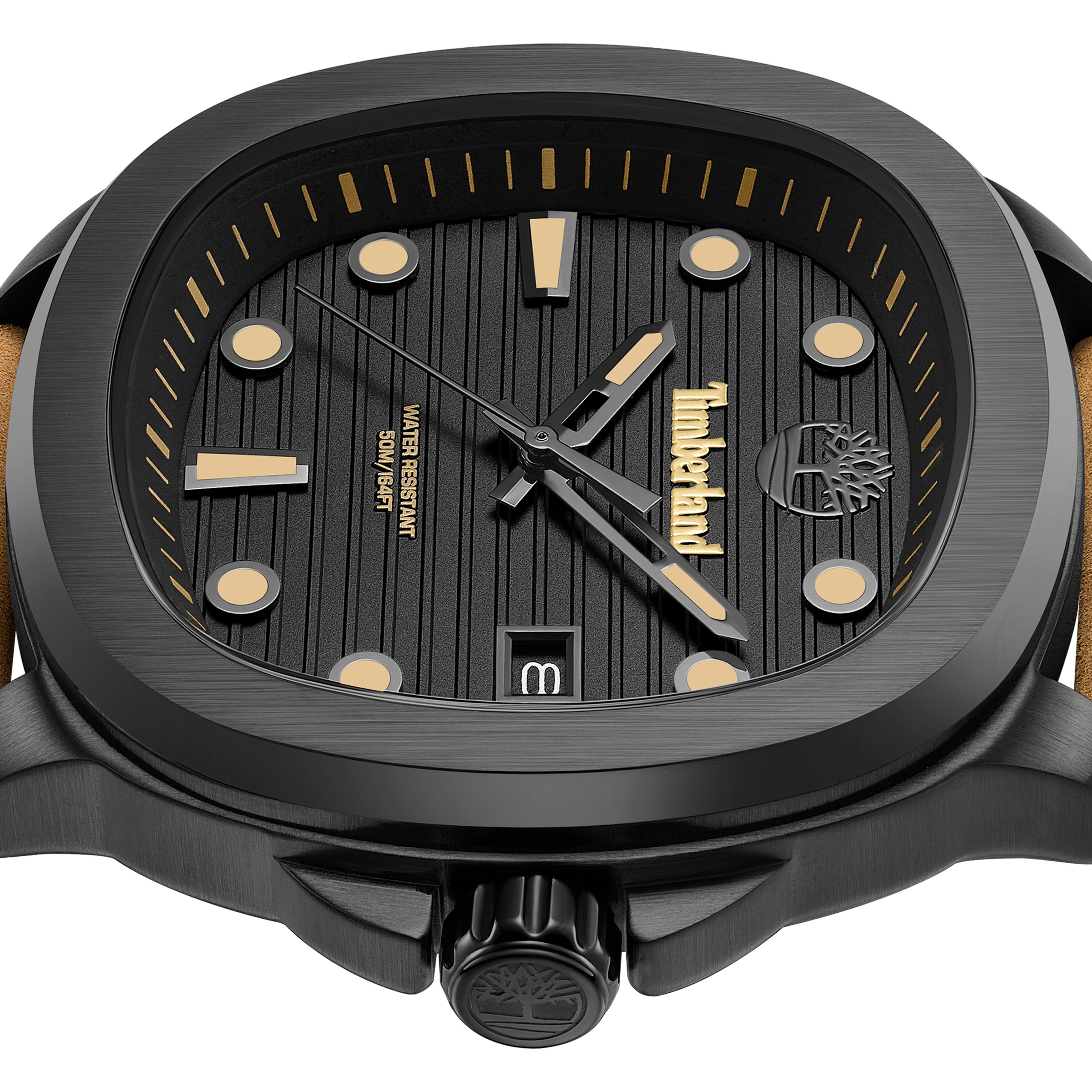 Timberland Quarzuhr »Greenough« Armbanduhr, Herrenuhr, Lederarmband, analog, Tag