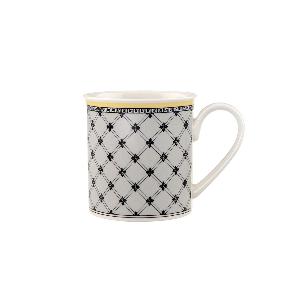 Villeroy & Boch Becher »Kaffeebecher Audun Promenade 300 ml weiß-grau-gelb« günstig online kaufen