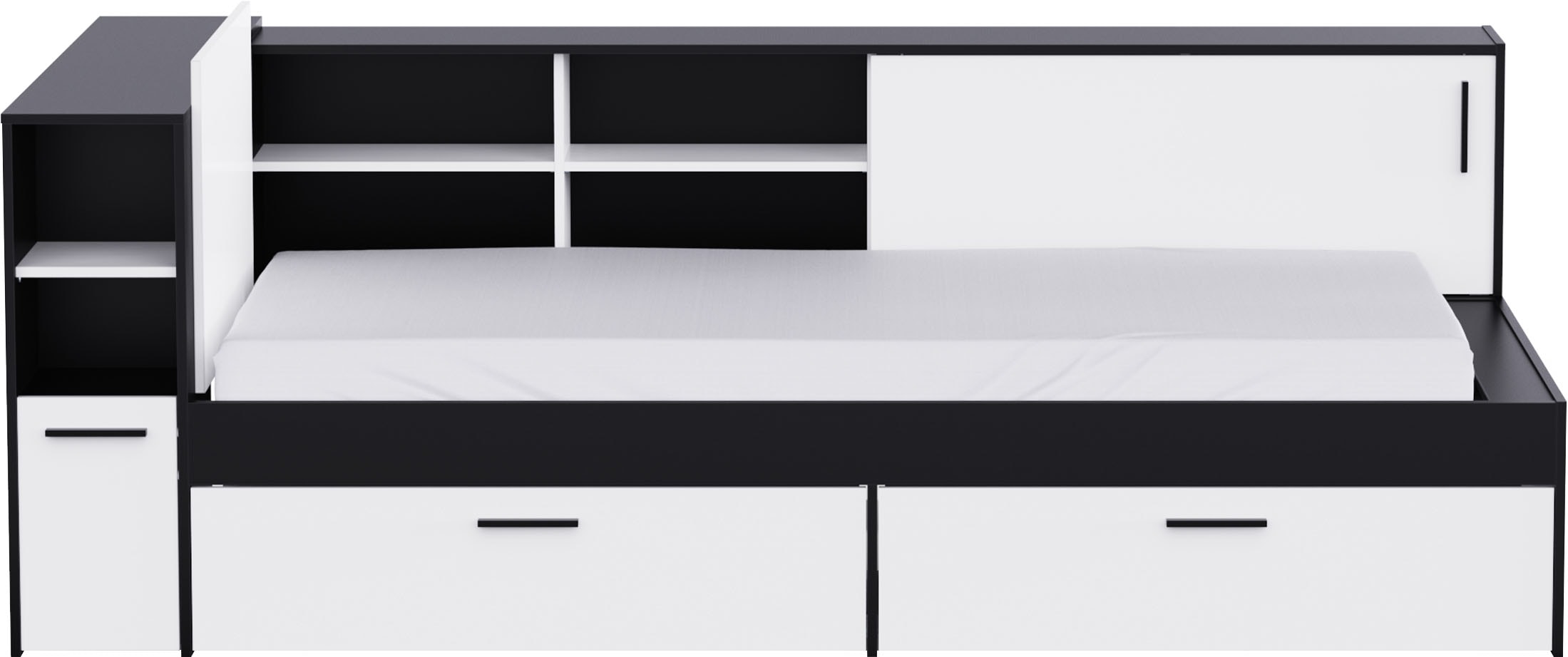 Demeyere GROUP Stauraumbett »DREAMPAD Bett 90x190/200 mit Ablage«
