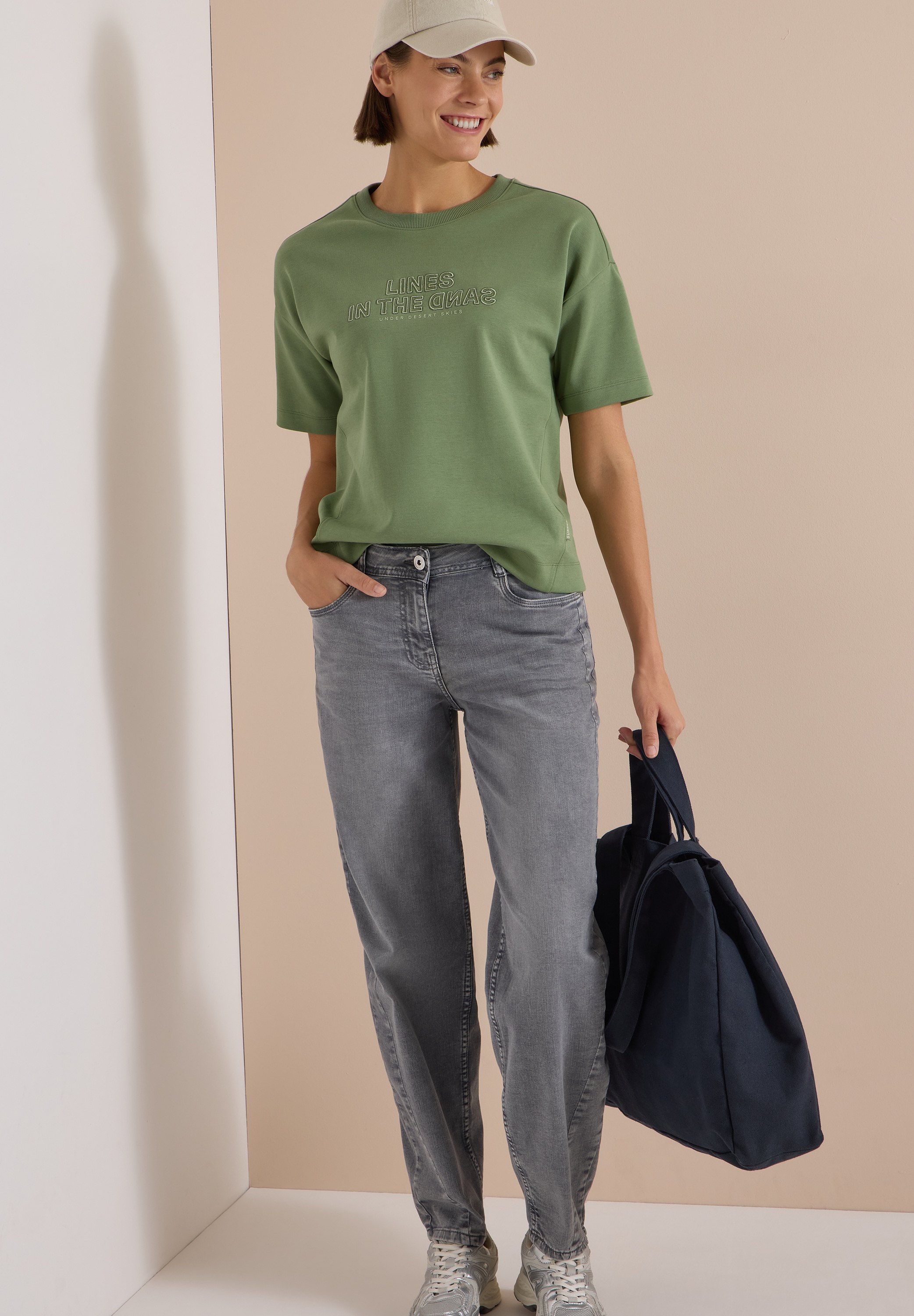 Cecil Loose-fit-Jeans »Style Scarlett« Barrel Leg mit Stretch