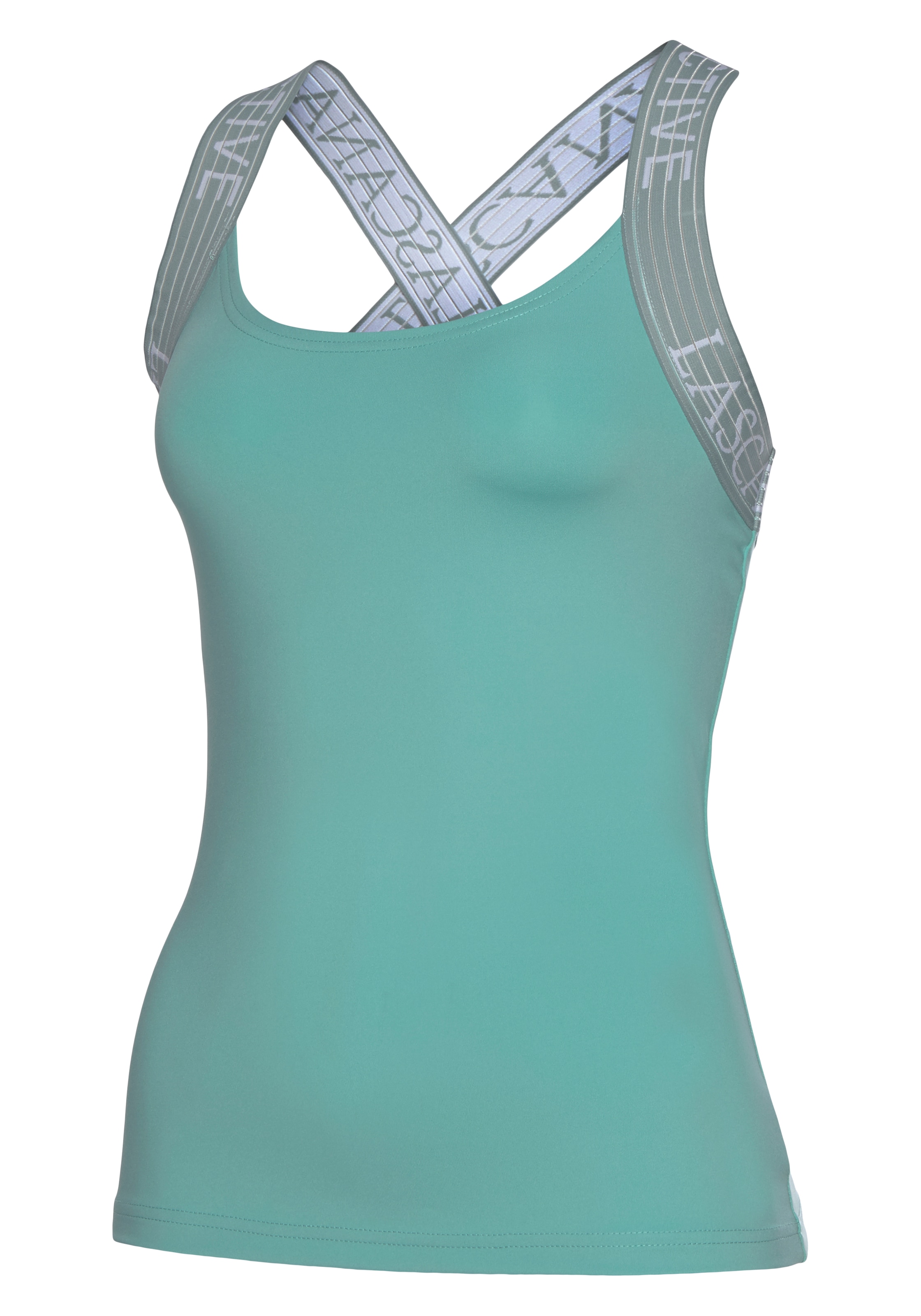 LASCANA ACTIVE Funktionsshirt, mit Logotape Trägern