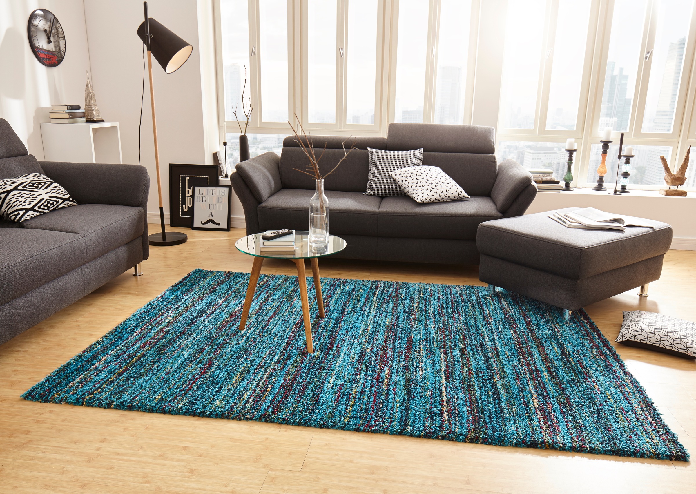 HANSE Home Hochflor-Teppich »Chic«, rechteckig, 30 mm Höhe, Shaggy, Weich, günstig online kaufen