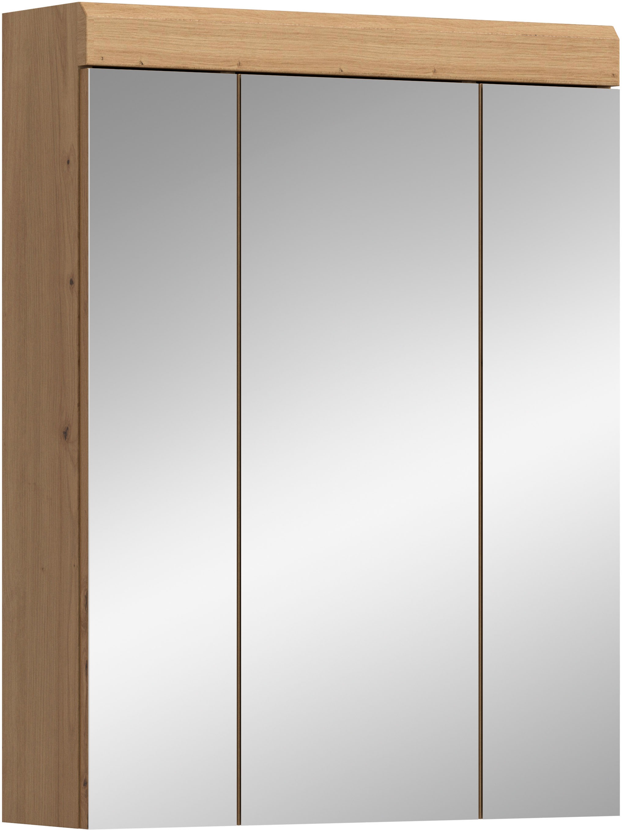 INOSIGN Badezimmerspiegelschrank »Siena, Breite 60cm, 3 Spiegeltüren, 9 Fäc günstig online kaufen
