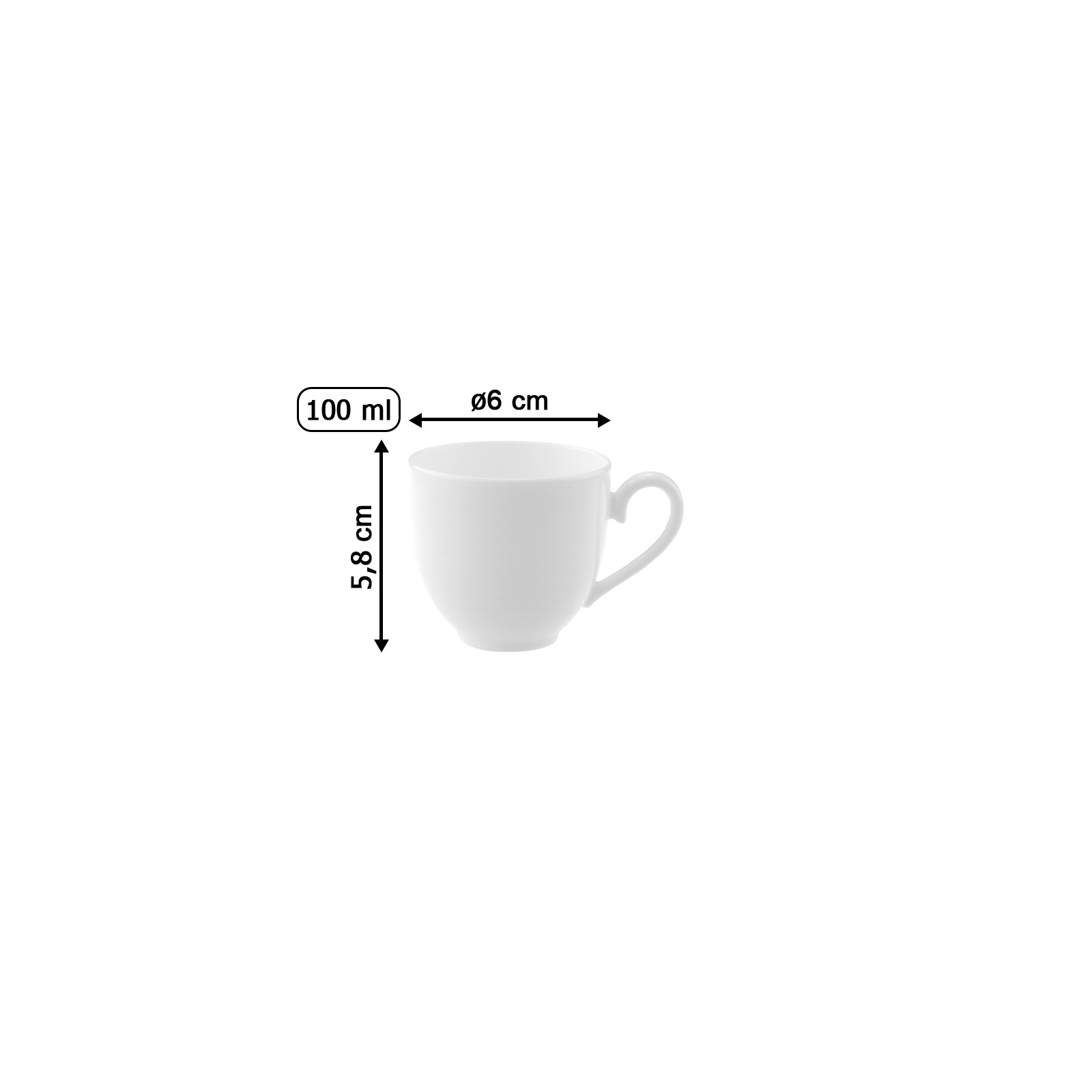 Villeroy & Boch Espressotasse »Mokka-/ Espressotasse Royal 100 ml 6er Set w günstig online kaufen