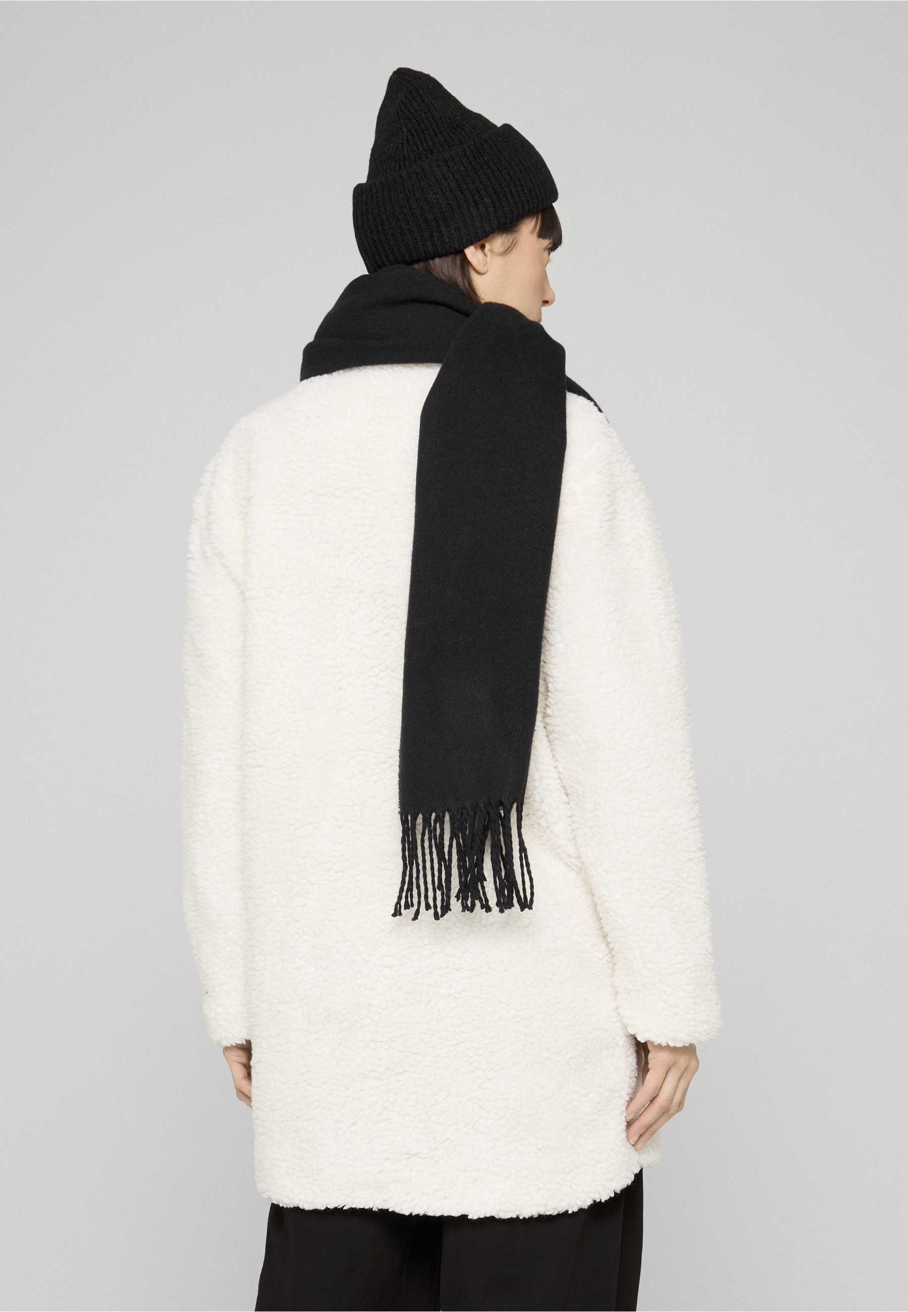 URBAN CLASSICS Parka »Urban Classics Damen Ladies Oversized Sherpa Coat« 1 Stk. tlg. ohne Kapuze