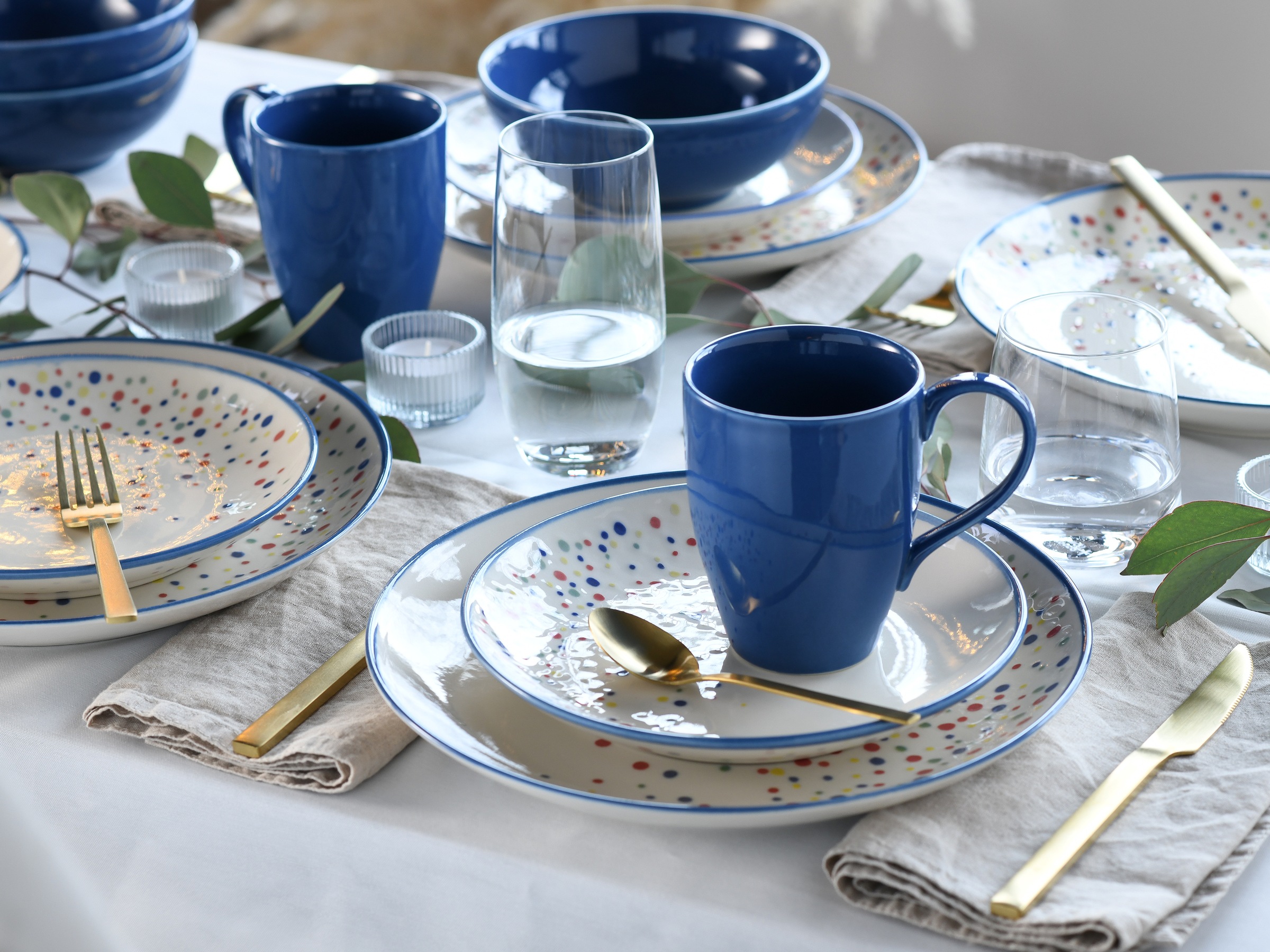 CreaTable Kombiservice »Joy, Kombi-Service 16-tlg.«, (Set, 16 tlg.), Unrege günstig online kaufen