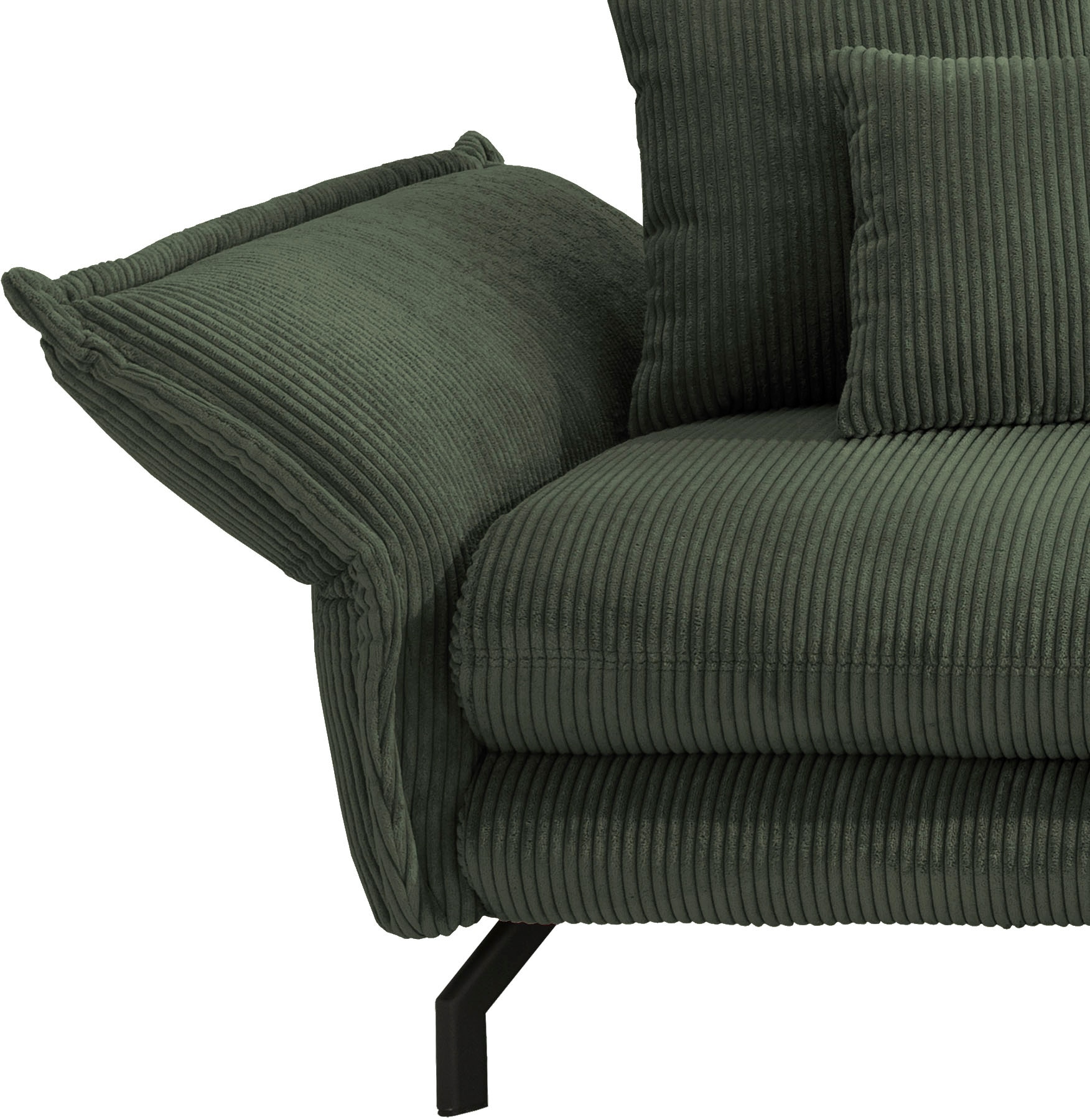 Home affaire Ecksofa »LAVA Breite 255 cm, modern und elegant, aktuelle Kissenoptik, L-Form« Armlehnen verstellbar