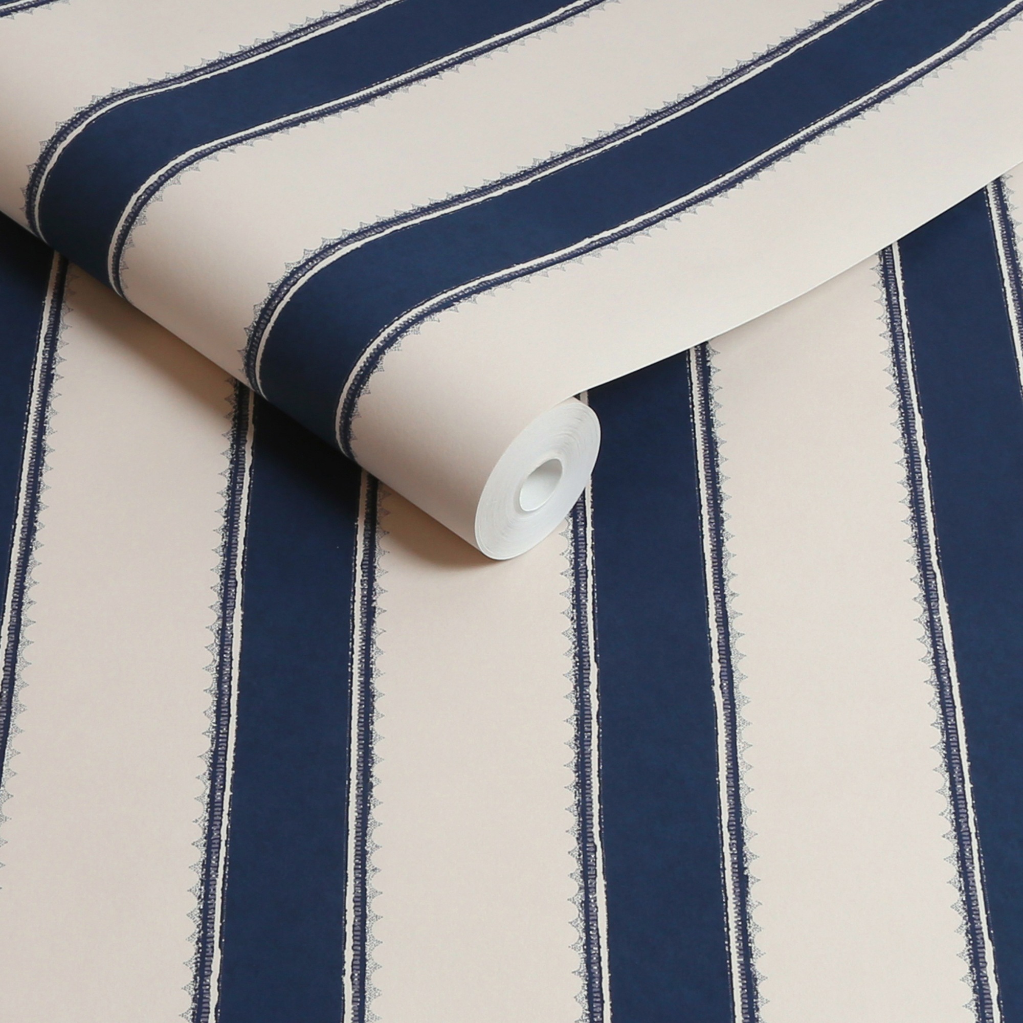 LAURA ASHLEY Vliestapete »Denwick Streifen Midnight Seaspray«, gestreift, 1 günstig online kaufen