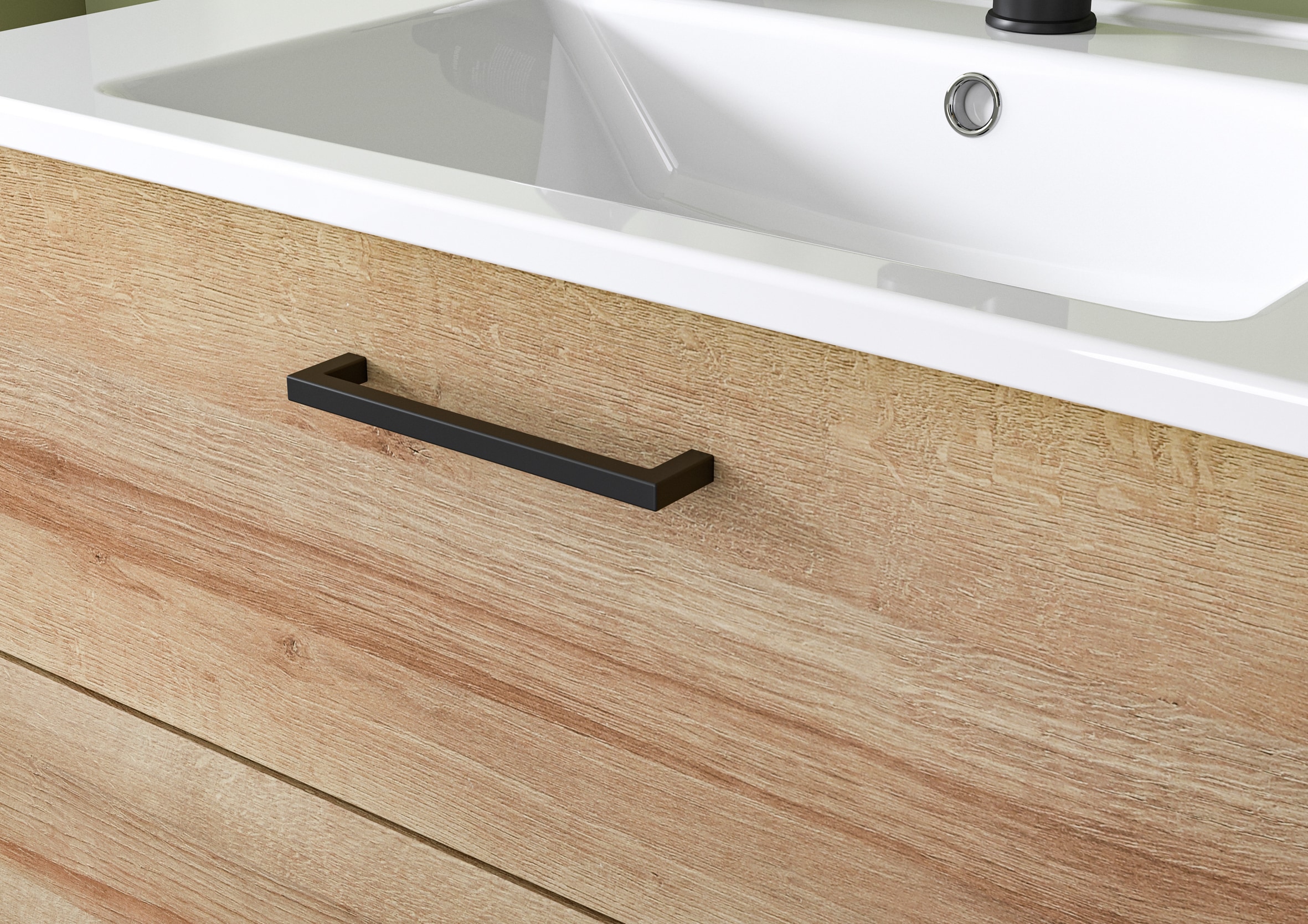 Saphir Badezimmer-Set »3-tlg. Keramikwaschtisch, Waschtischunterschrank, Spiegelschrank« 3 Stk. tlg.