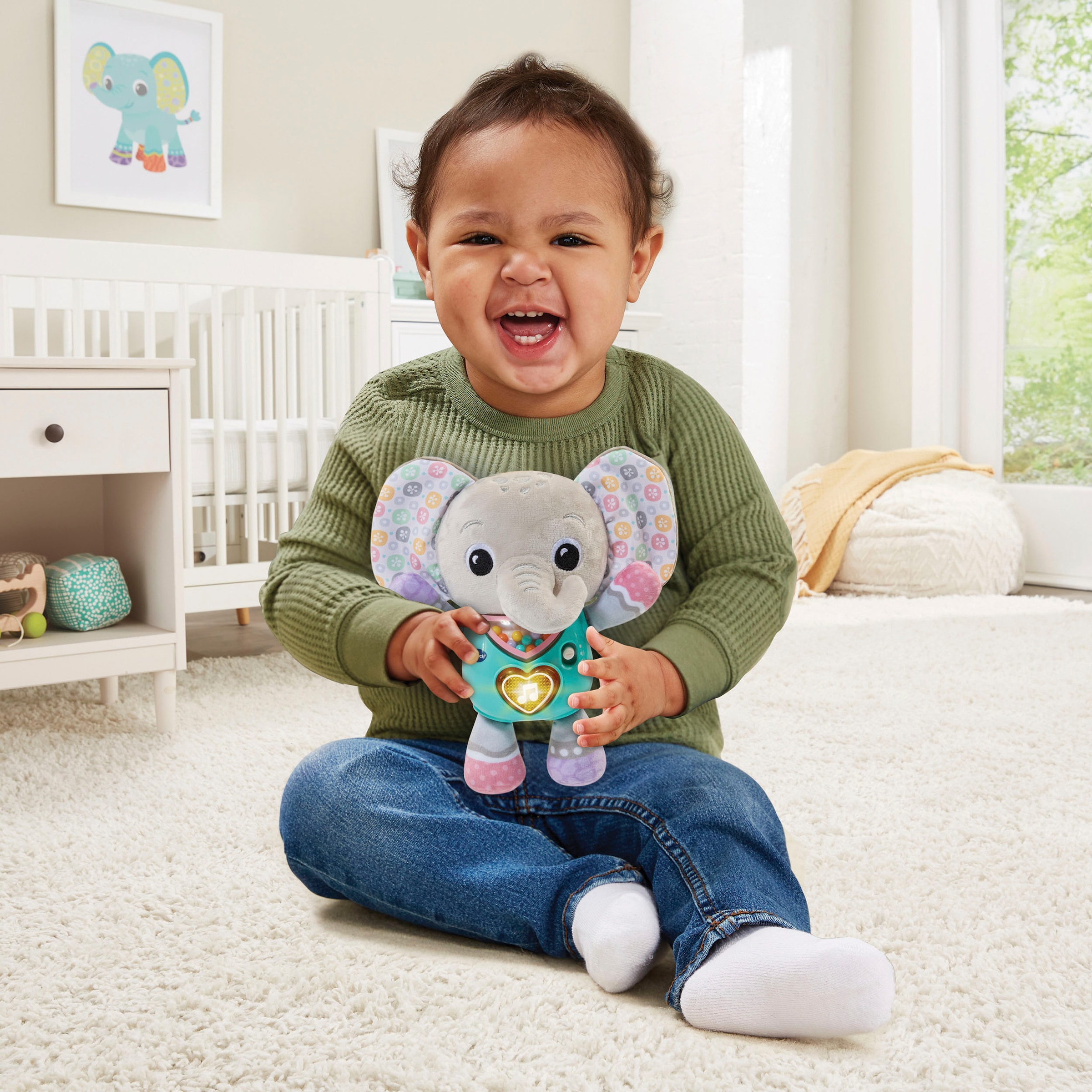 Vtech® Kuscheltier »Vtech Baby, Melodienelefant«, mit Licht- und Soundeffekten