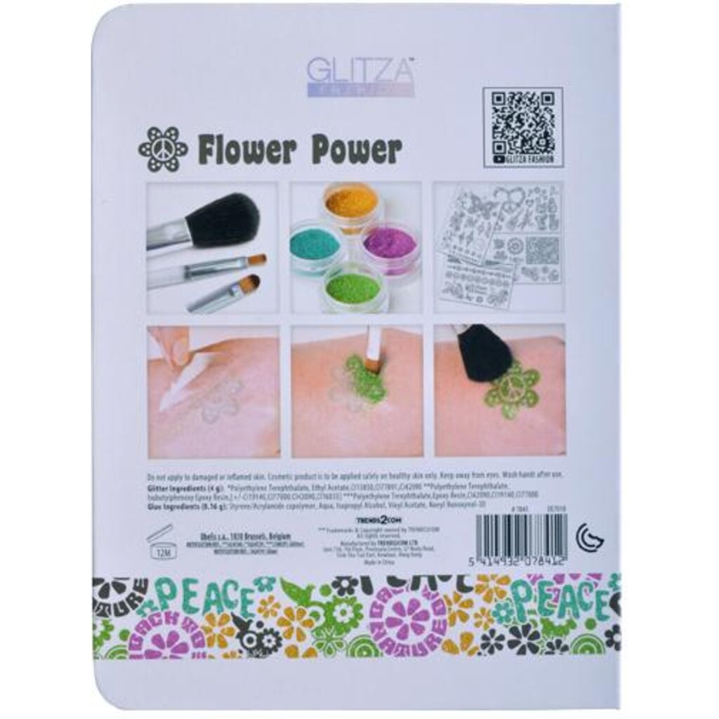 Knorrtoys® Kreativset »GLITZA FASHION Deluxe Set Flower Power«, (Set)