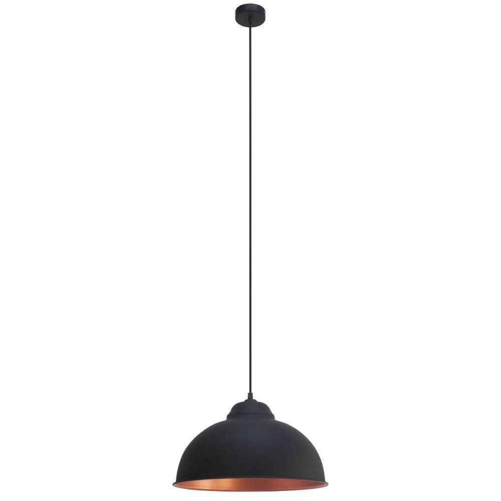 EGLO Hängeleuchte »TRURO 2«, 1 flammig, Leuchtmittel E27 | ohne Leuchtmittel, Pendelleuchte Vinatge aus Stahl, schwarz, kupfer, E27 Fassung, Ø 37 cm