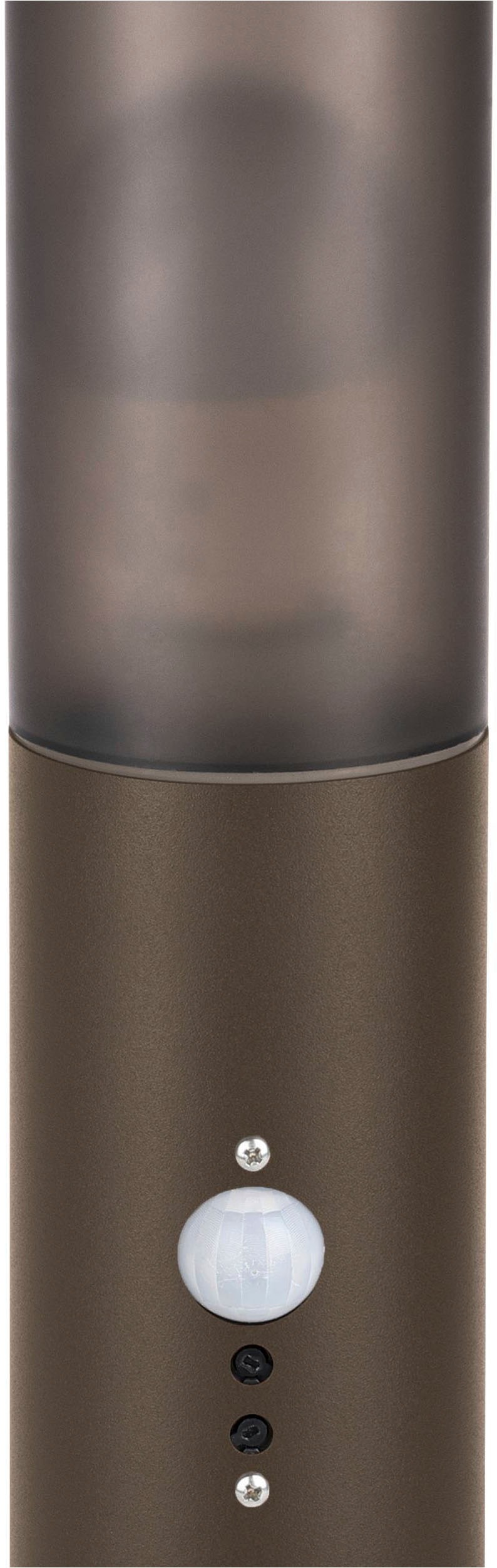 EGLO Sockelleuchte »Helsinki Sockelleuchte, Außenleuchte stehend, Edelstahl, E27, IP44« E27 1 Stk. Stehleuchte - H45 x Ø7,5 cm - rostbraun - 1X15W exkl.