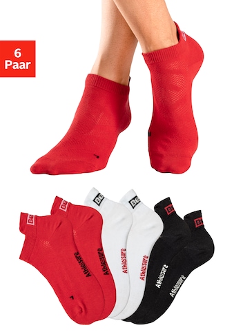 Sneakersocken, (Set, 6 Paar)