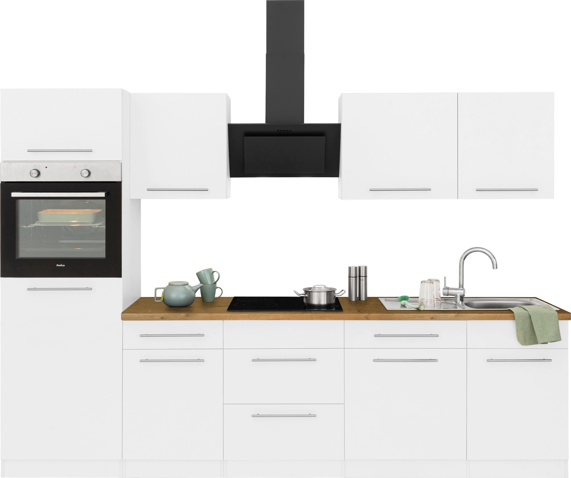 »Unna«, Küchenzeile E-Geräte, auf Rechnung Küchen kaufen 280 ohne wiho Breite cm