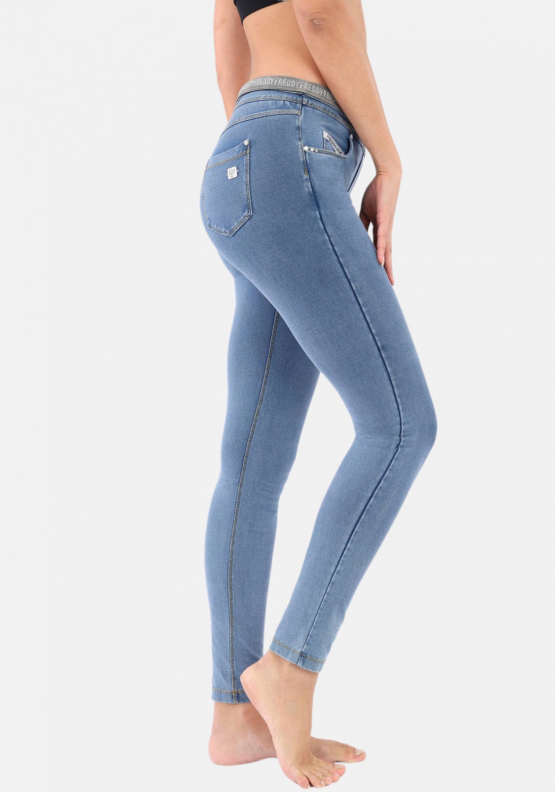 Freddy Shapingleggings »NOW SKINNY YOGA«, mit Lifting & Shaping Effekt und Umschlagbund