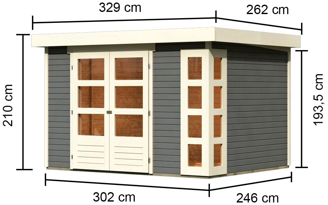 Karibu Gartenhaus »Nordsee 5«