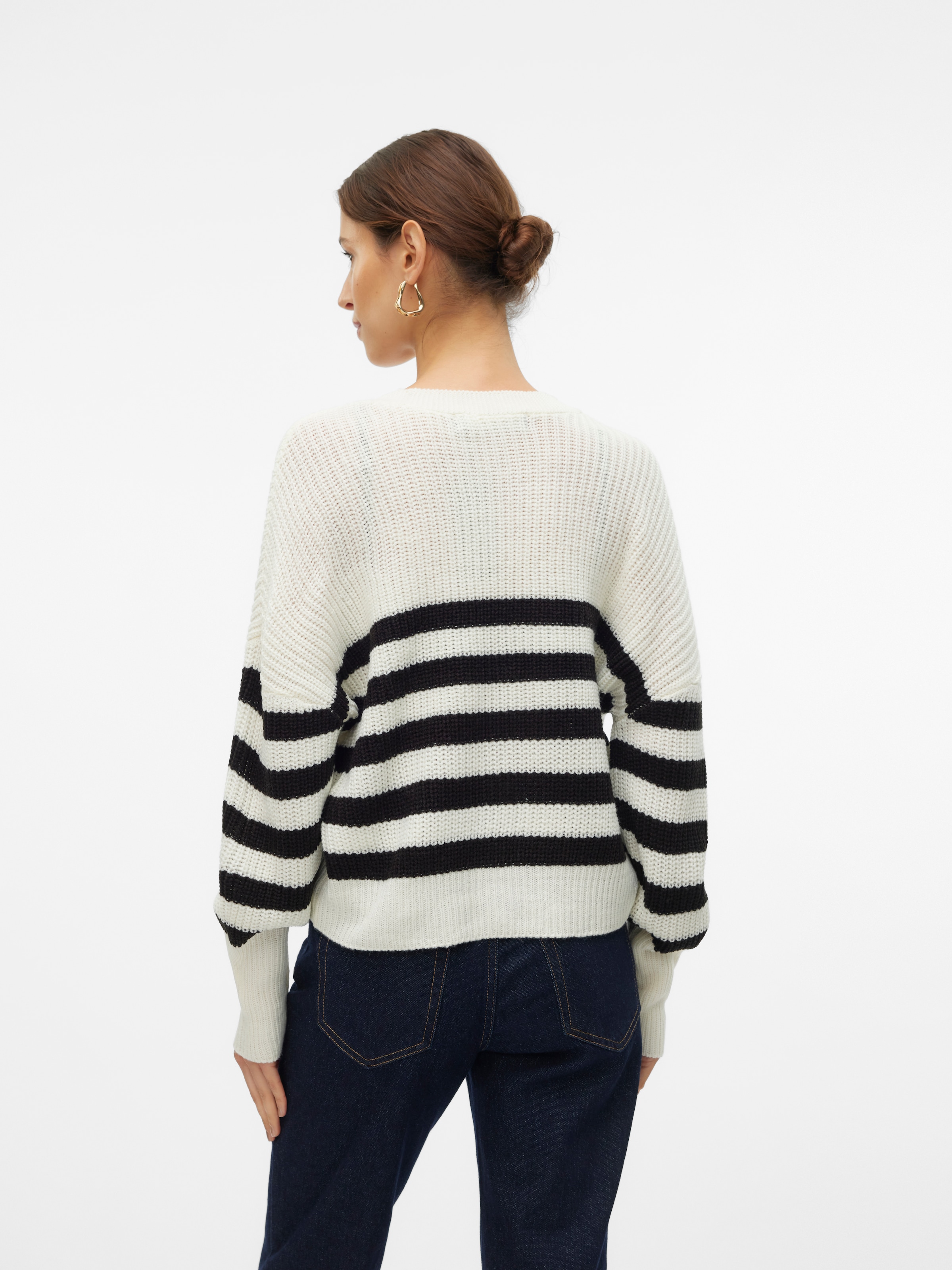Vero Moda Strickjacke »VMLEA LS V-NECK CUFF CARDIGAN NOOS«, mit Knopfleiste