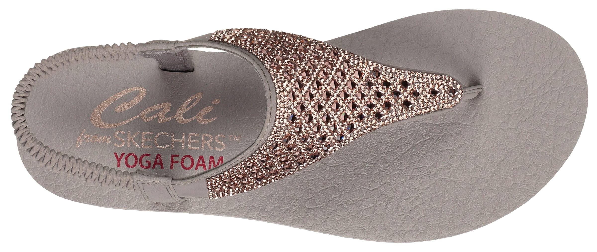 Skechers Sandale »MEDITATION-ROCKSTAR«, Sommerschuh, Sandalette, Riemchensandale, mit Glitzersteinen