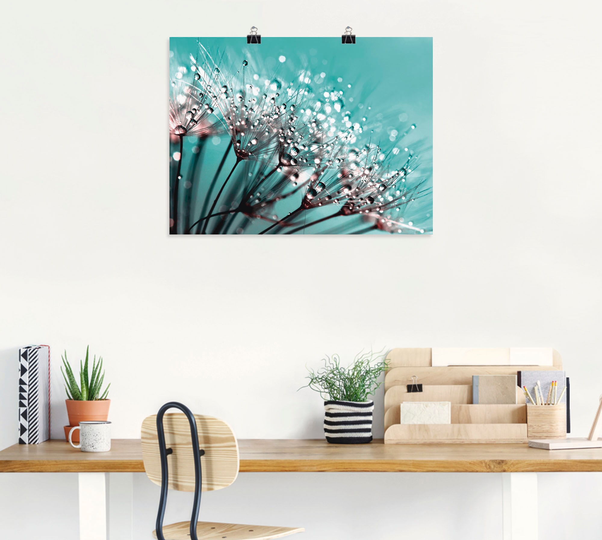 Artland Wandbild »Glitzernde Pusteblume I«, Blumen, (1 St.), als Leinwandbild, Poster in verschied. Größen