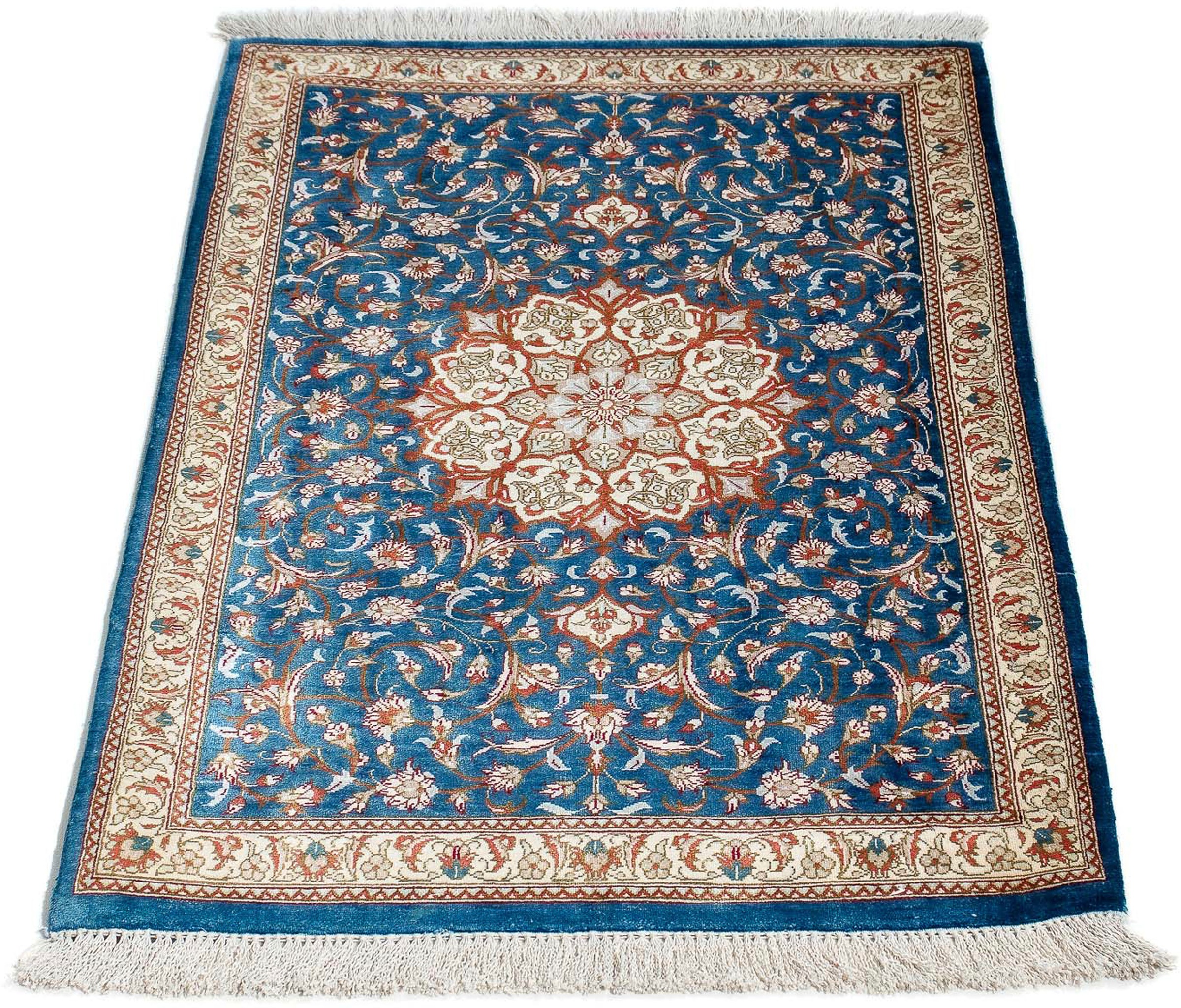 morgenland Orientteppich »Perser - Ghom - 92 x 57 cm - dunkelblau«, rechtec günstig online kaufen