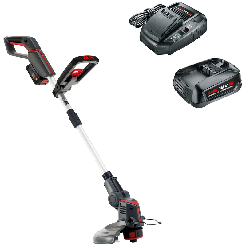 AL-KO Akku-Rasentrimmer »HOME AND GARDEN COMPATIBLE GT 1825« inkl. Akku 18V/2, 5 Ah und Ladegerät grau Hochwertiger Nylonfaden mit Tipp-Automatik....